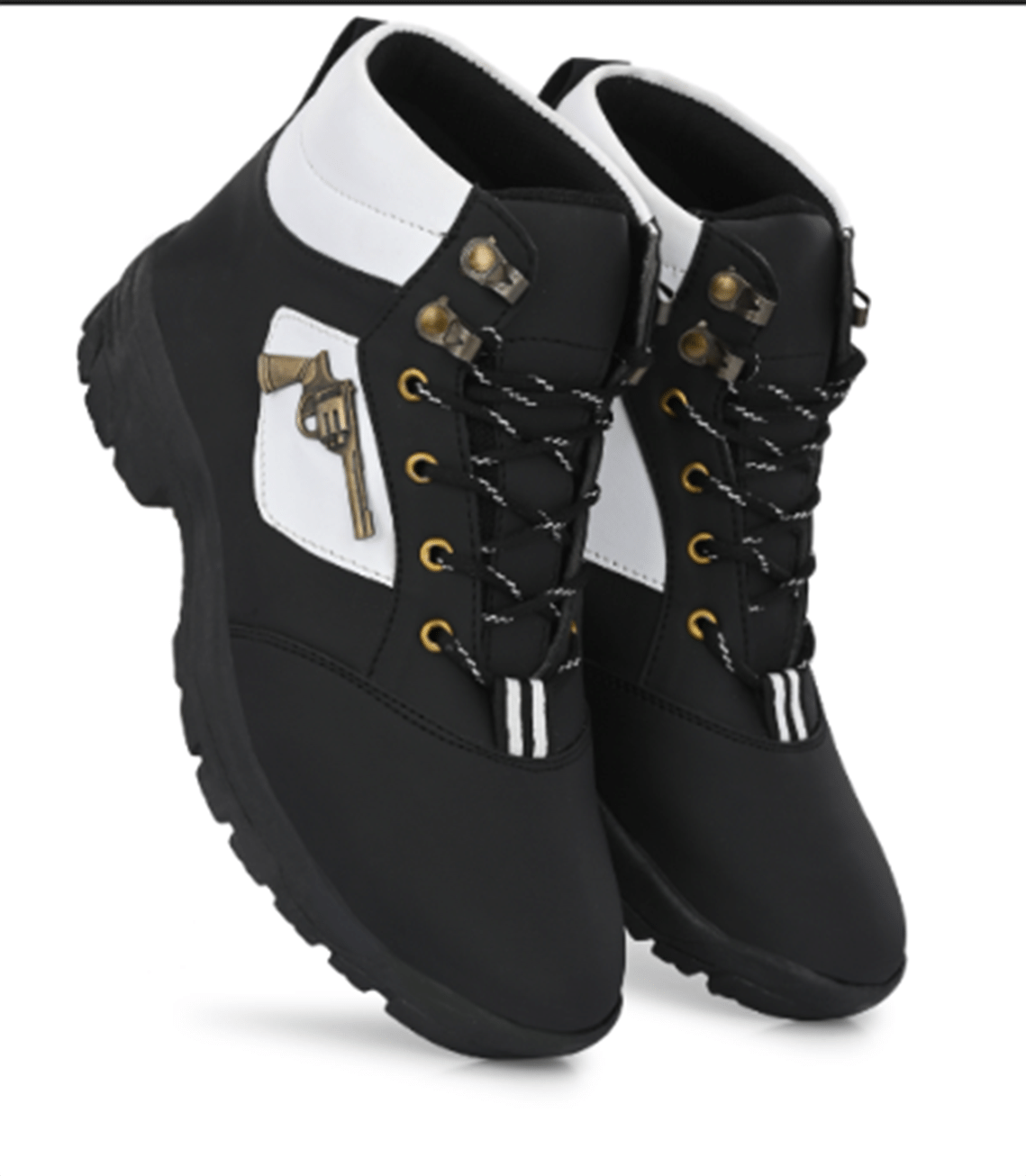     			Neakser Black Men's Casual Boots