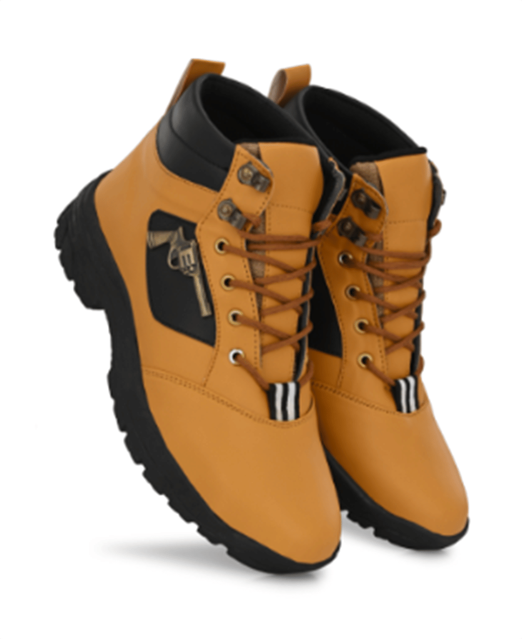     			Neakser Brown Men's Casual Boots