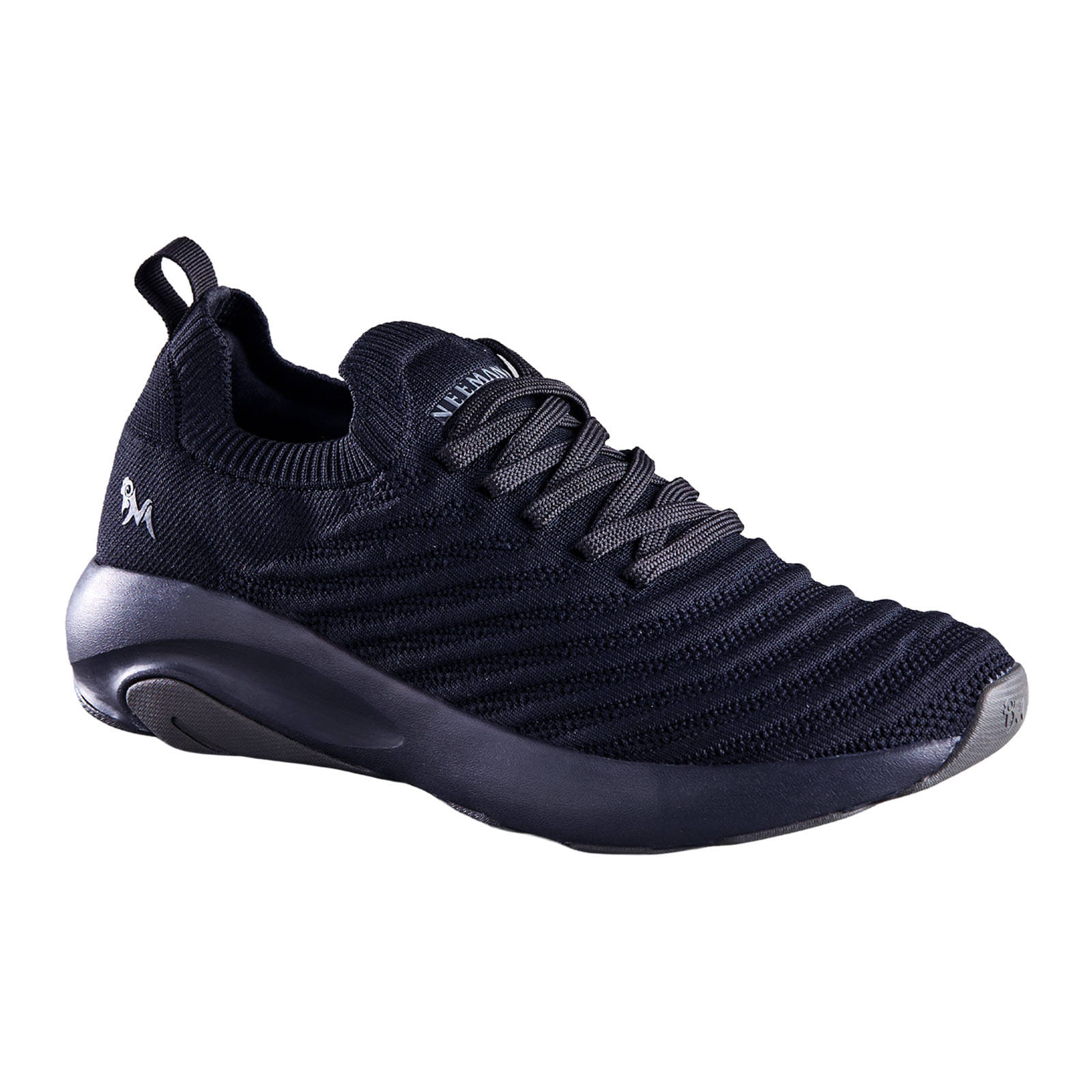     			Neemans Black Men's Sneakers
