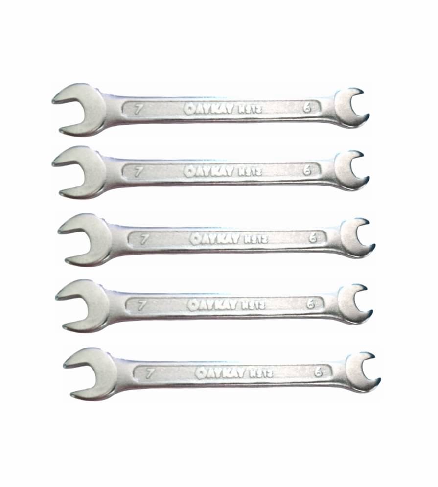 Oaykay Tools Open End Spanner Set of 5 Pc Oaykay Tools Open End Spanner Set of 5 Pc