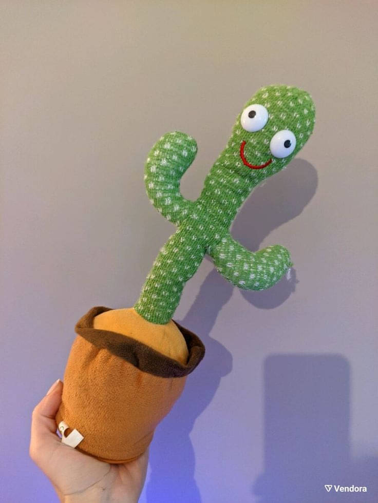     			Rechargeable Dancing Cactus Toy – Interactive Singing & Talking Plush Toy for Kids with Fun Lights, Recording & Repeating Function, USB Cable Included – Ideal Educational & Entertaining Gift