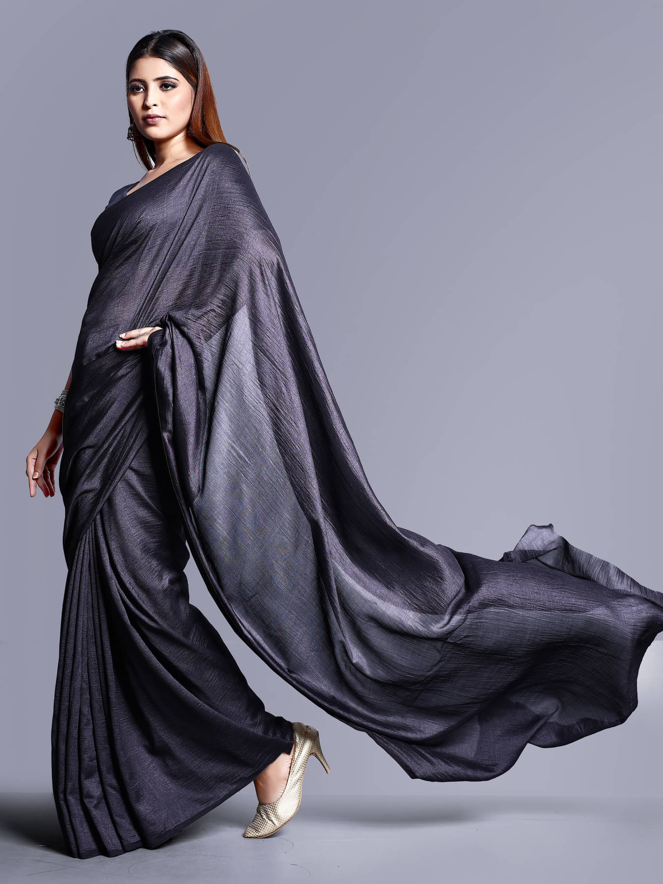     			SHIRODHARI Viscose Solid Ilkal Saree With Unstitched Blouse Piece ( Multicolor 1 )