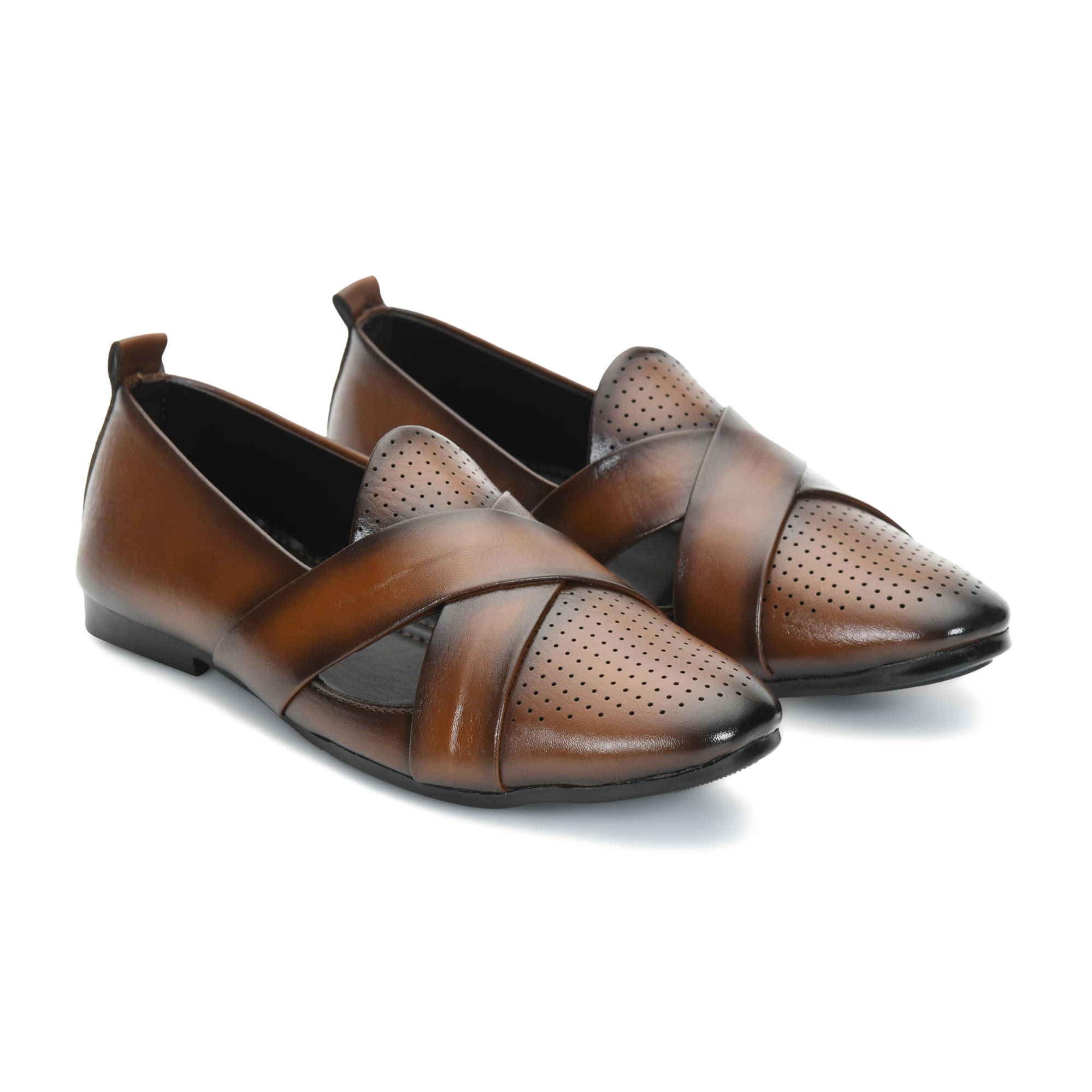     			STEPFOX Tan Men's Designer Shoes