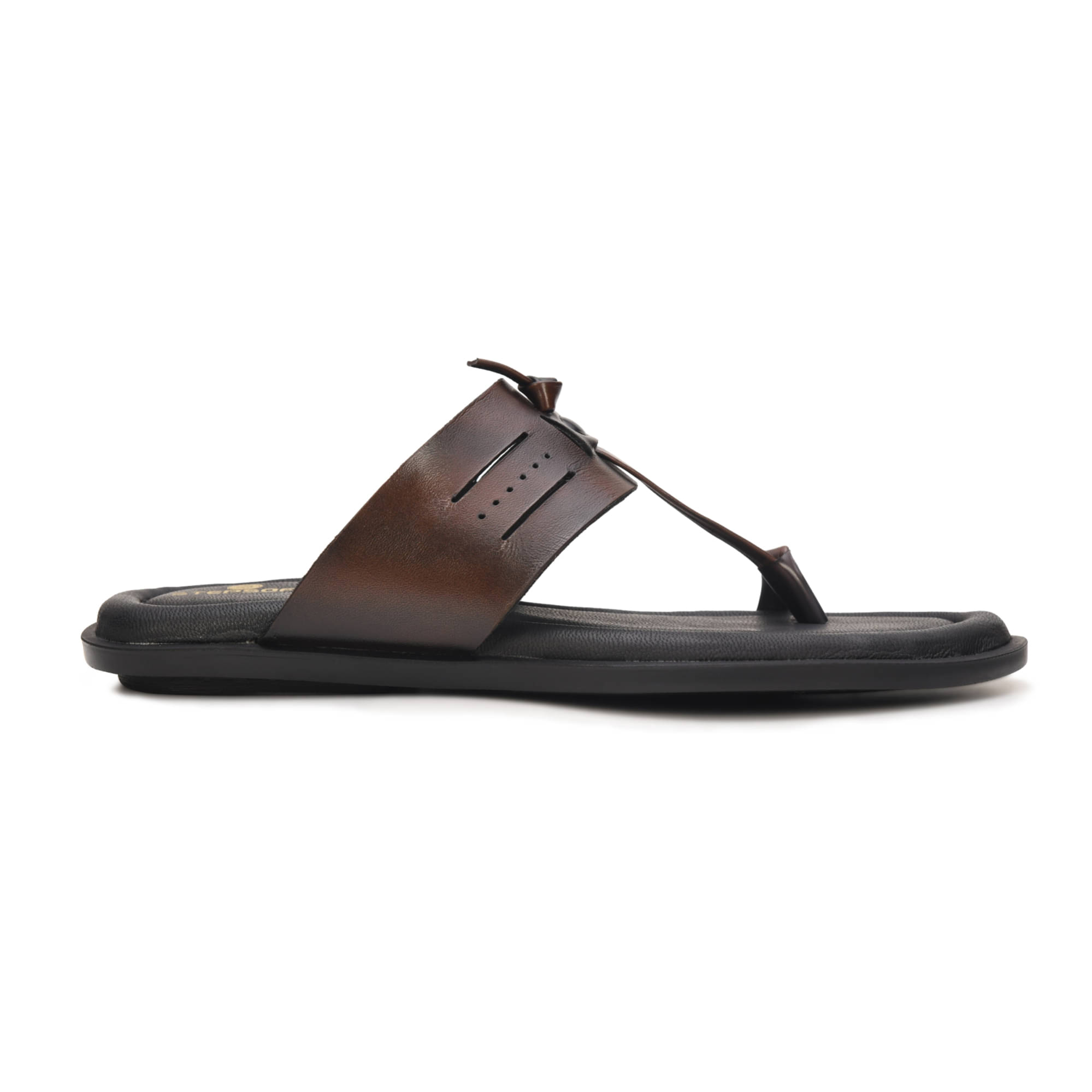     			STEPFOX Tan Men's Leather Slipper