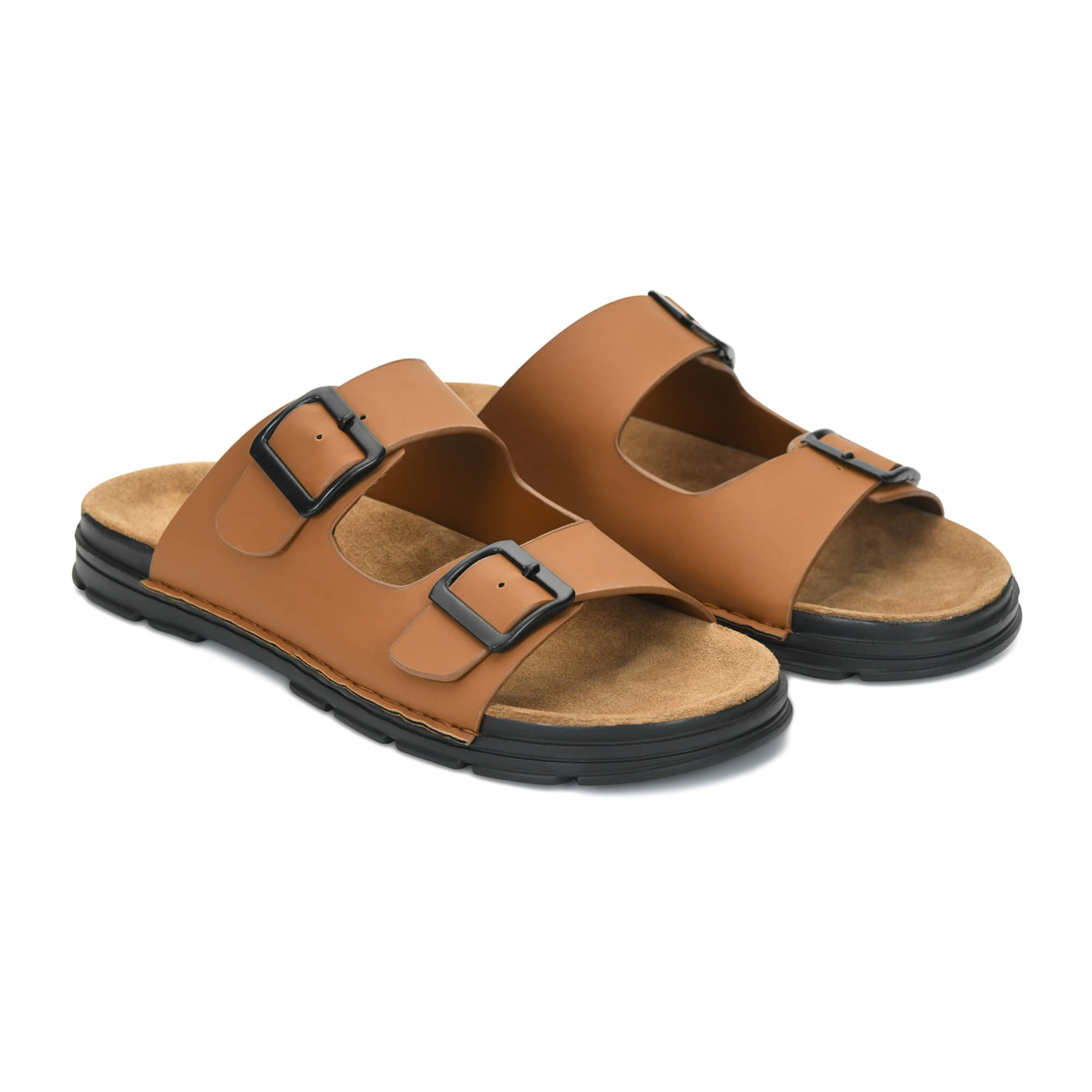     			STEPFOX Tan Men's Slide Flip Flop