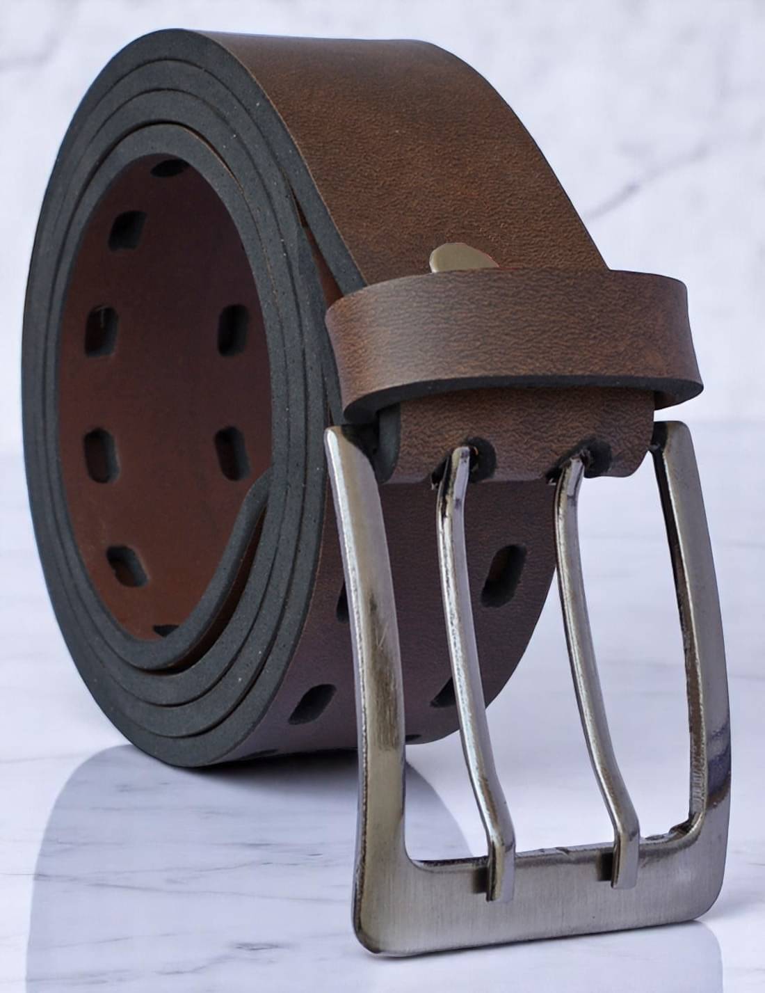     			SUNSHOPPING - Brown Synthetic Men's Formal Belt ( Pack of 1 )