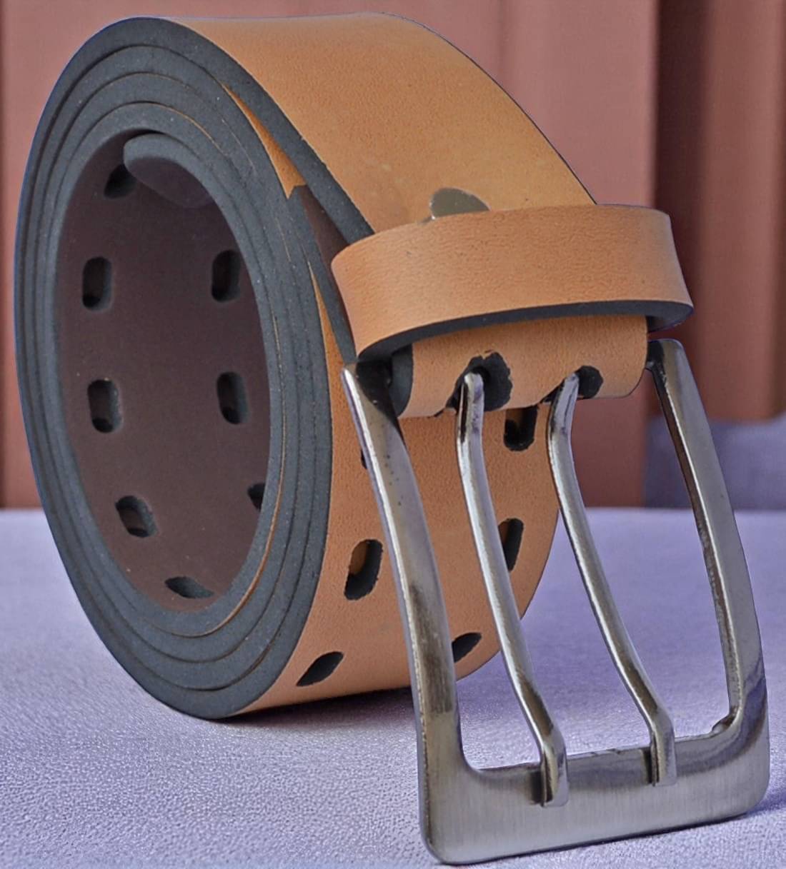 SUNSHOPPING - Tan Synthetic Men's Formal Belt ( Pack of 1 ) SUNSHOPPING - Tan Synthetic Men's Formal Belt ( Pack of 1 )