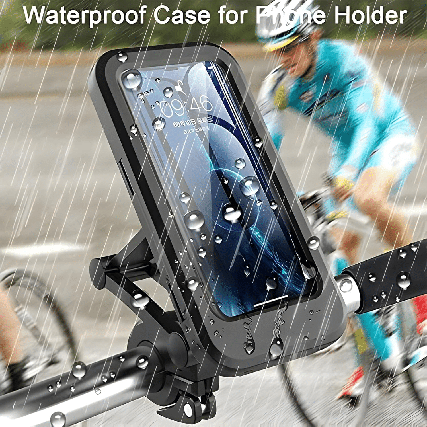 Shop To Shop Other Surfaces Double Clamp Bike Mobile Holder - Black     			Shop To Shop Other Surfaces Double Clamp Bike Mobile Holder - Black