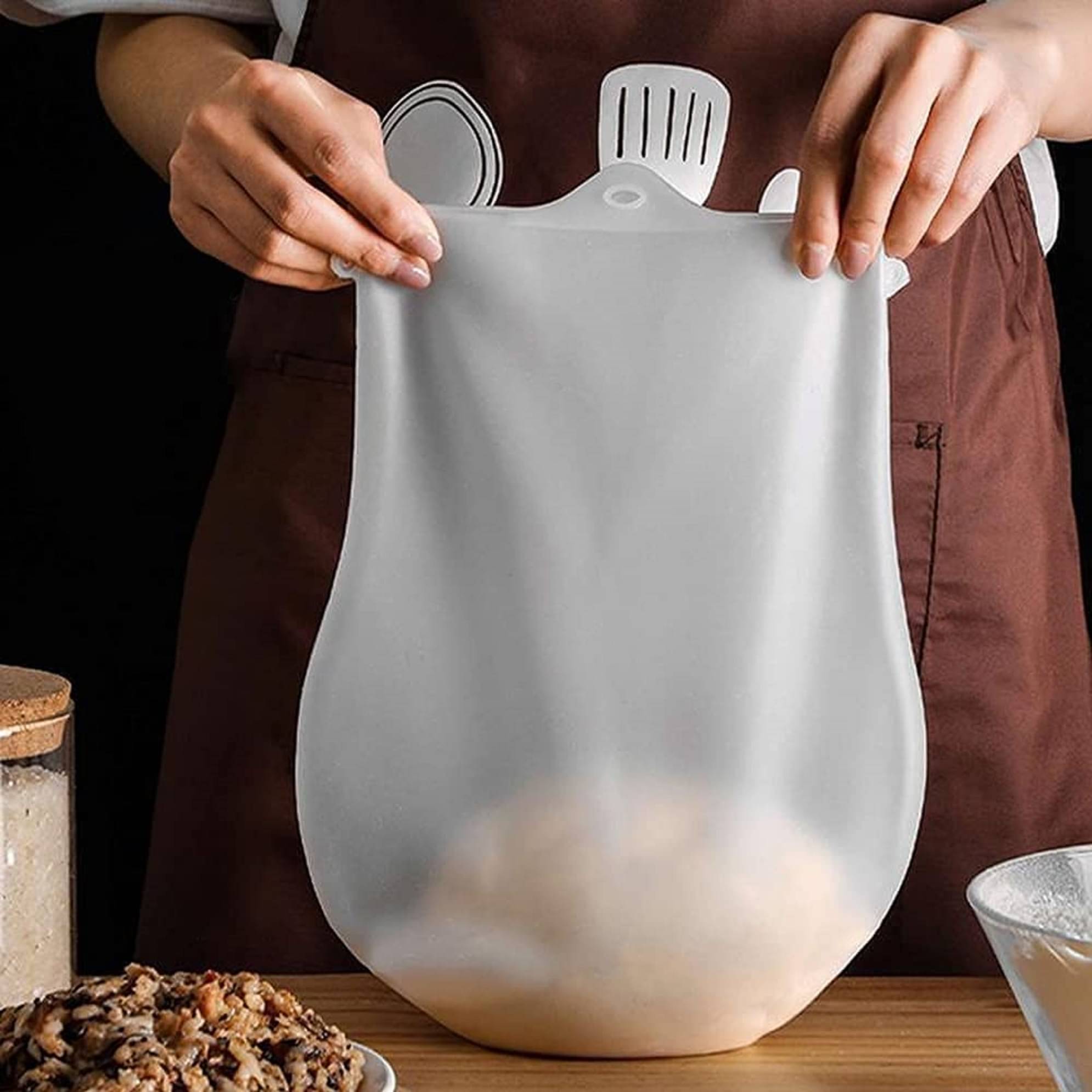 Silicone Kneading Dough Bag Versatile Dough Mixer for Bread Pastry Pizza Tortilla Flour Mixing Bag Preservation Bag Best Non Toxic Multifunctional Cooking Tool Silicone Kneading Dough Bag Versatile Dough Mixer for Bread Pastry Pizza Tortilla Flour Mixing Bag Preservation Bag Best Non Toxic Multifunctional Cooking Tool