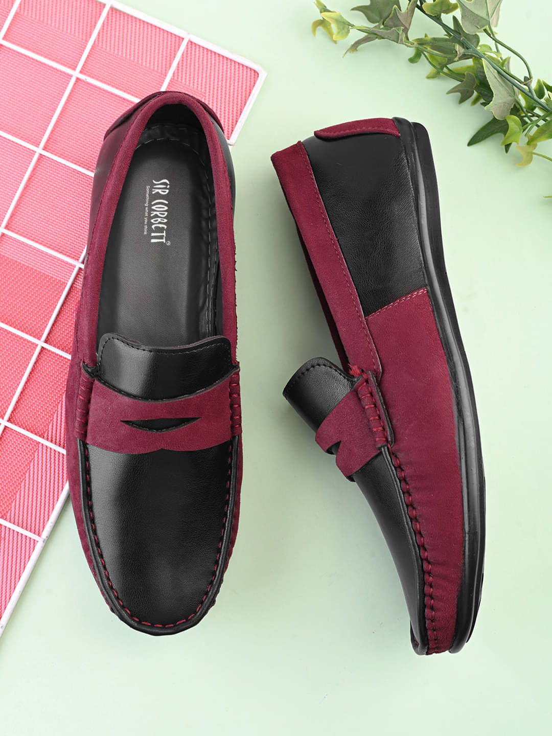     			Sir Corbett Maroon Men's Slip on