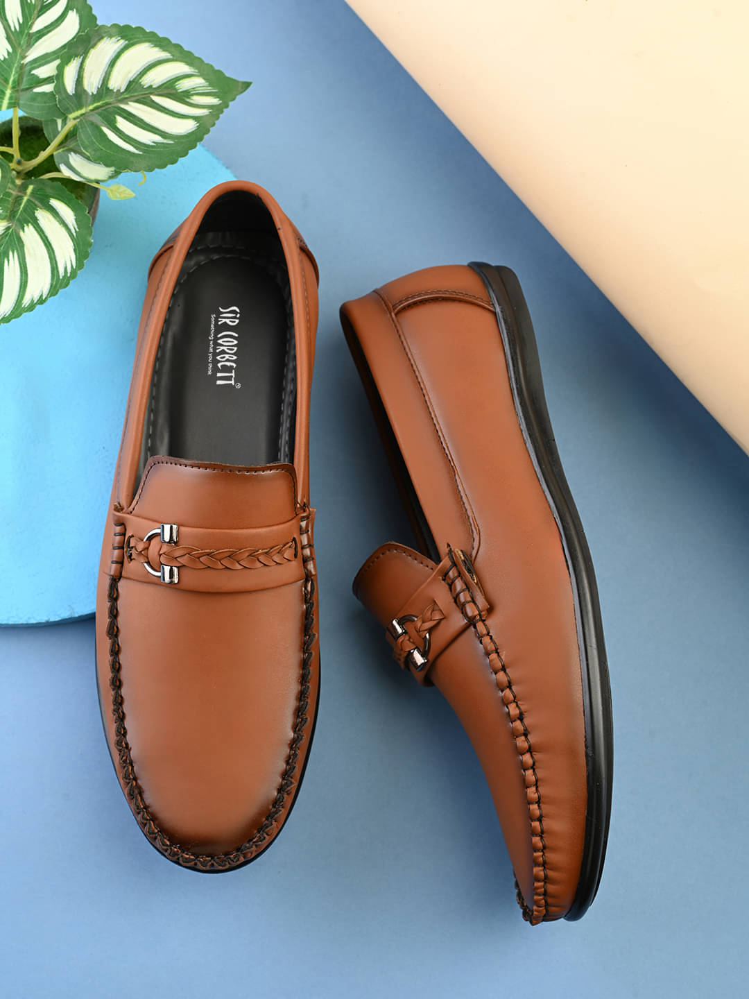     			Sir Corbett Tan Men's Slip on
