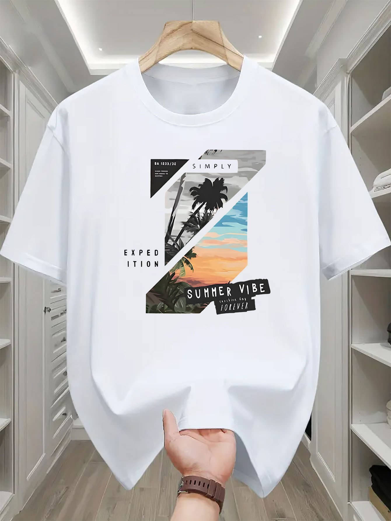     			WILD ELEPHANT Men Polyester Regular Fit Printed T-Shirt ( White )