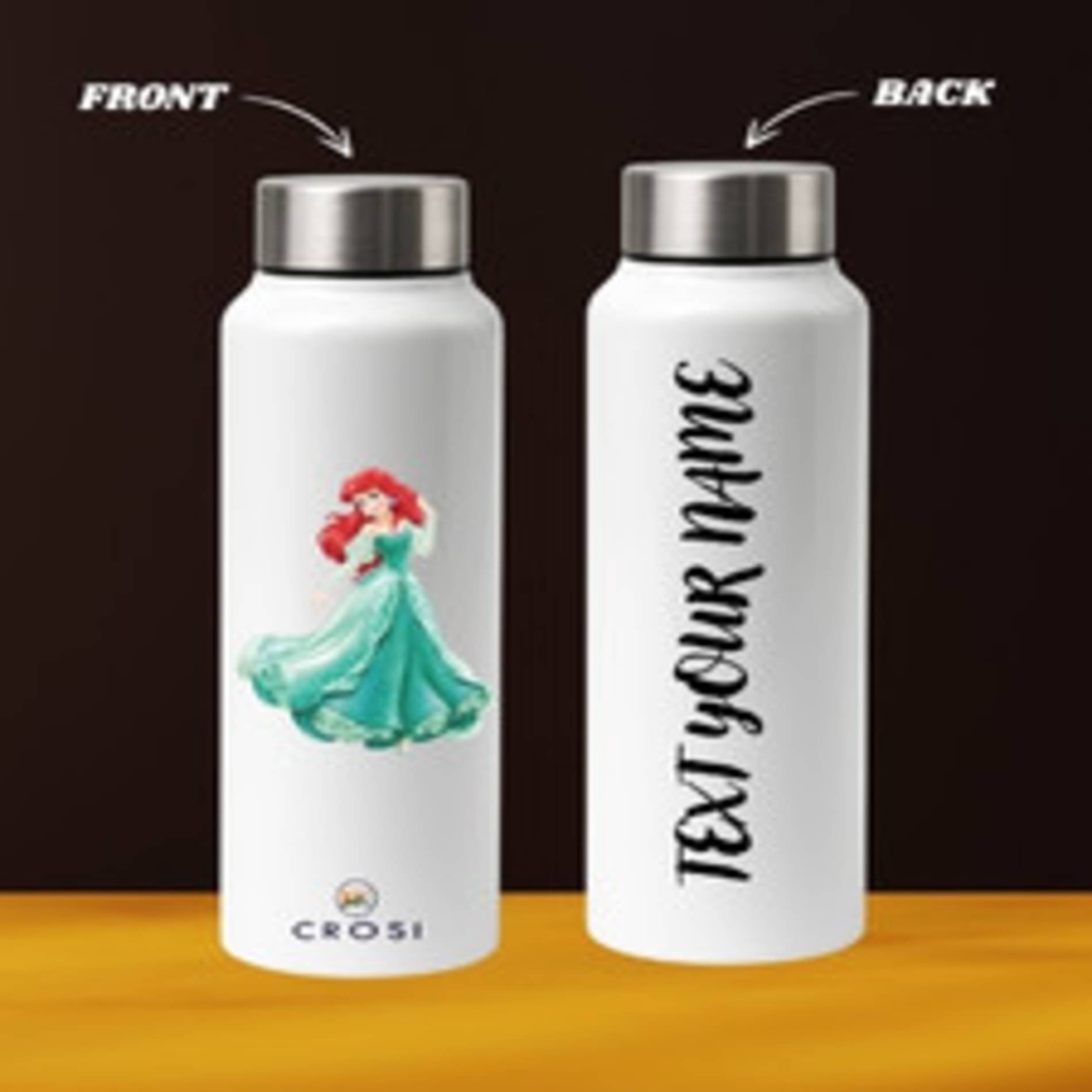 kk crosi Your Name Written Customized White Steel Sipper Water Bottle 750 mL ( Set of 1 ) kk crosi Your Name Written Customized White Steel Sipper Water Bottle 750 mL ( Set of 1 )