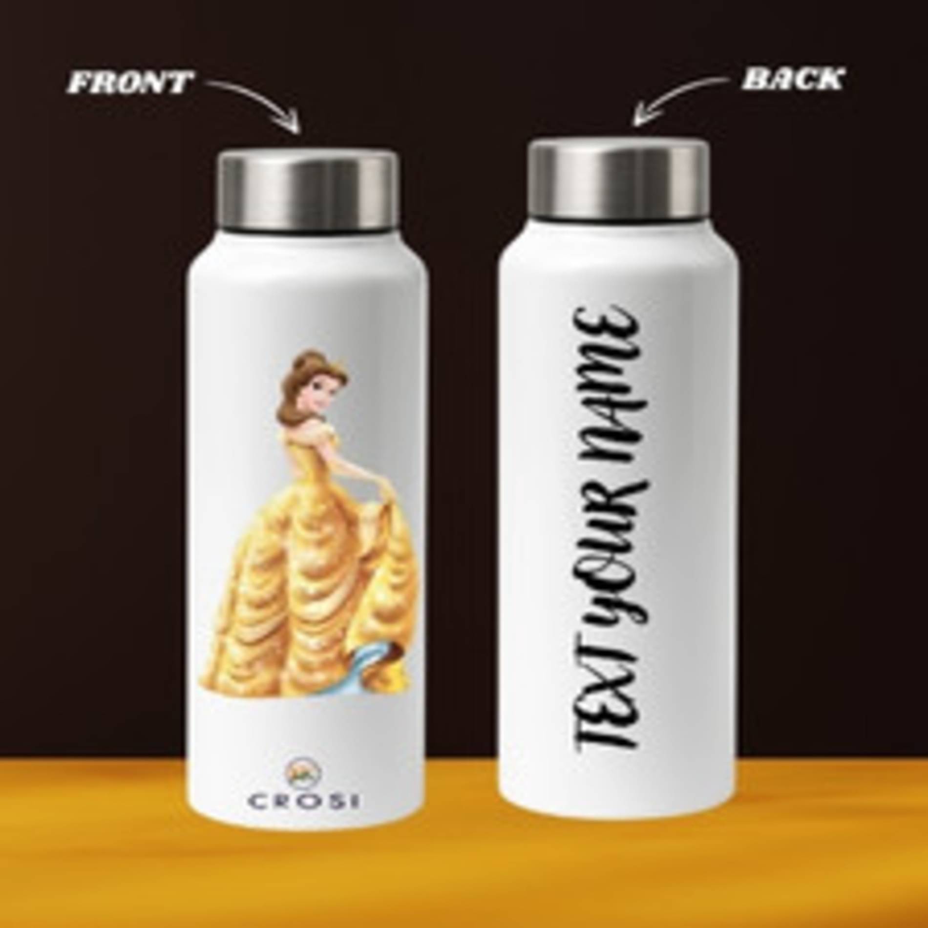 kk crosi Your Name Written Customized White Steel Sipper Water Bottle 750 mL ( Set of 1 ) kk crosi Your Name Written Customized White Steel Sipper Water Bottle 750 mL ( Set of 1 )