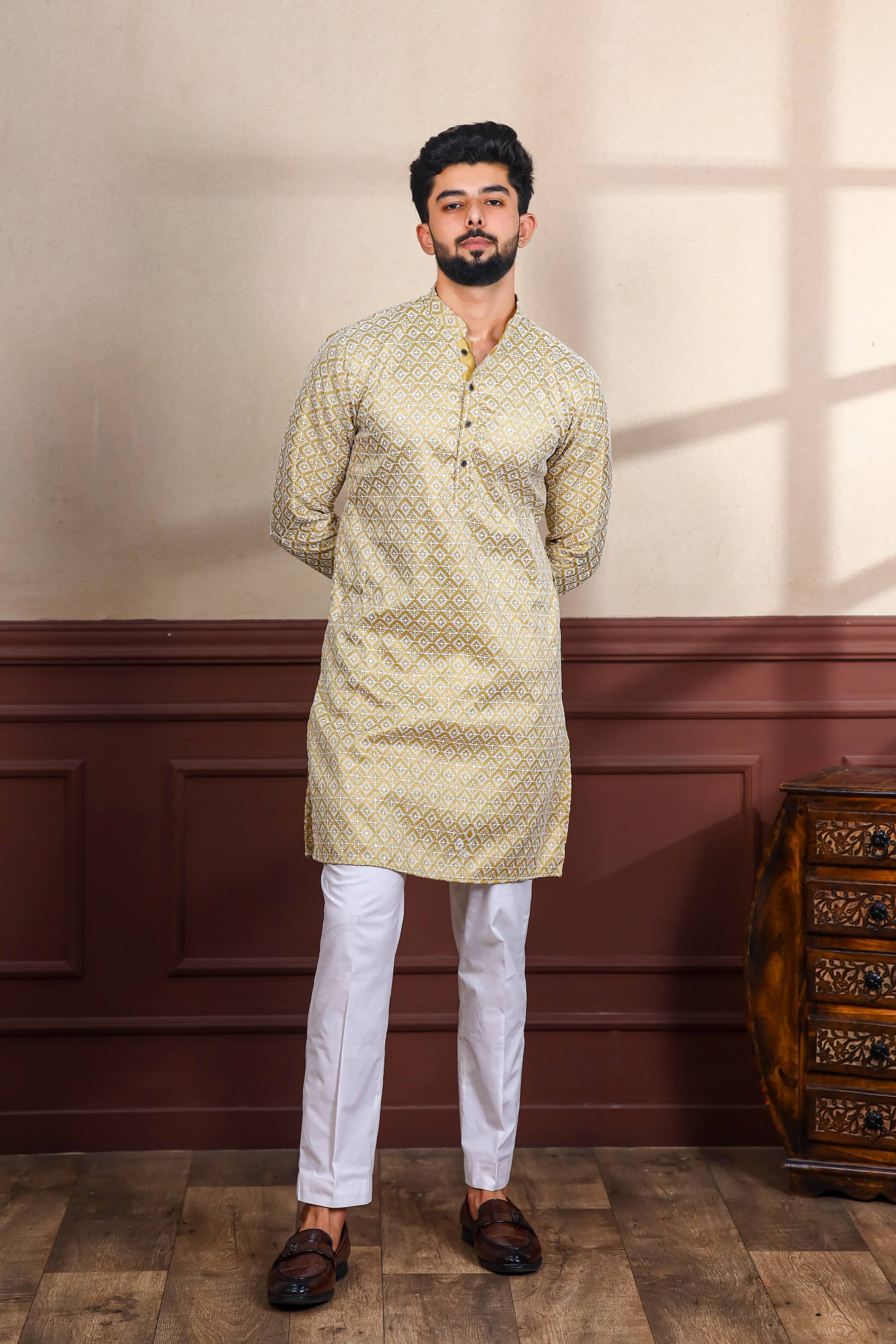    			koshin Bronze Silk Men's Regular Kurta ( Pack of 1 )