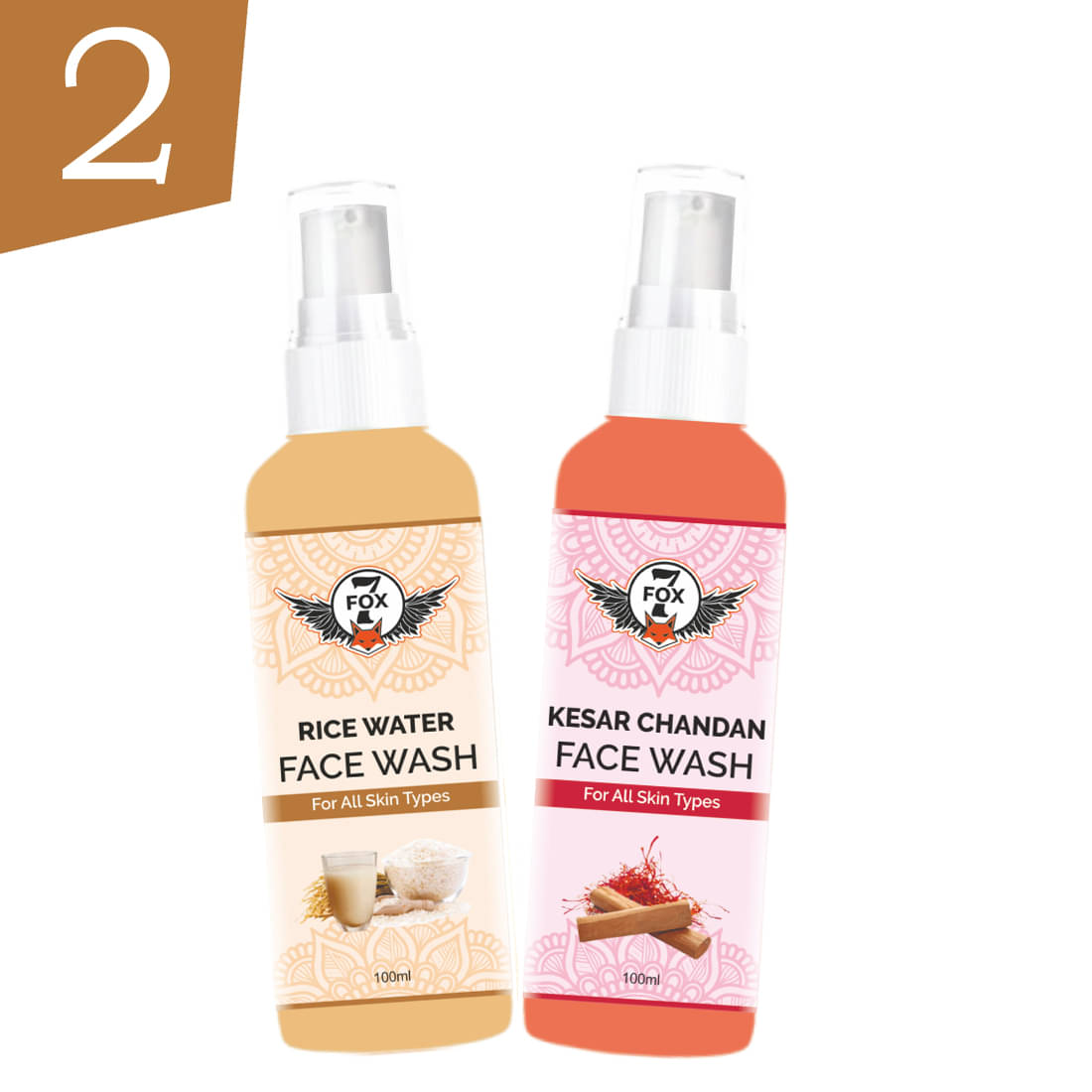     			7 FOX - Refreshing Face Wash For All Skin Type ( Pack of 2 )