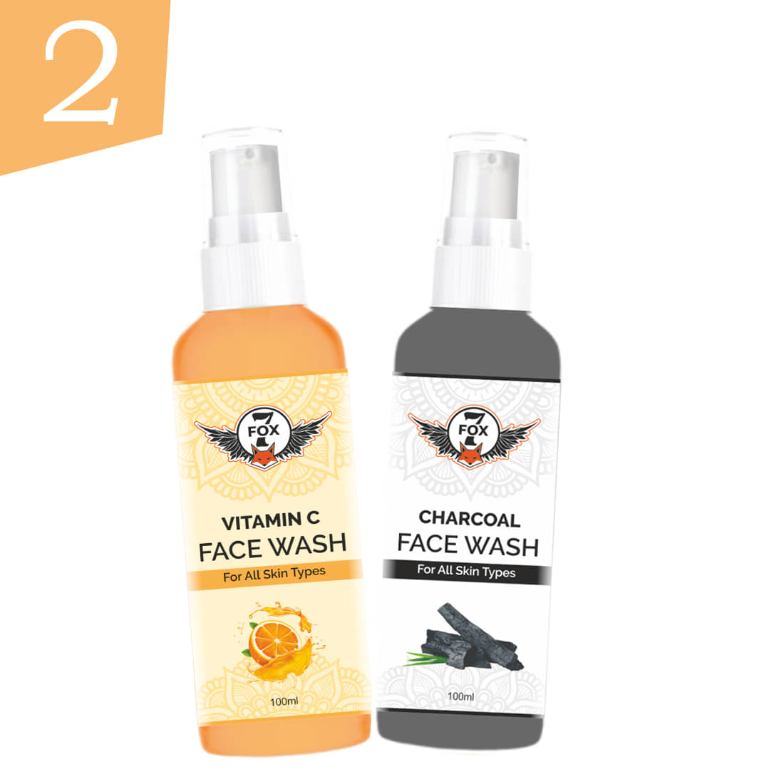     			7 FOX - Refreshing Face Wash For All Skin Type ( Pack of 2 )