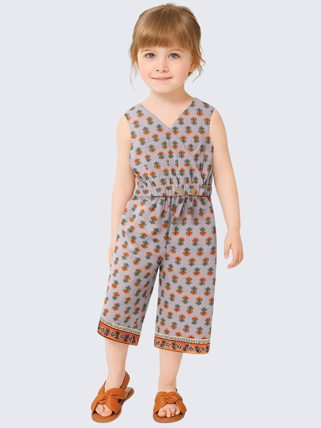     			A.T.U.N. Pack of 1 Girls 100% Cotton T-shirt & Pants ( Blue )