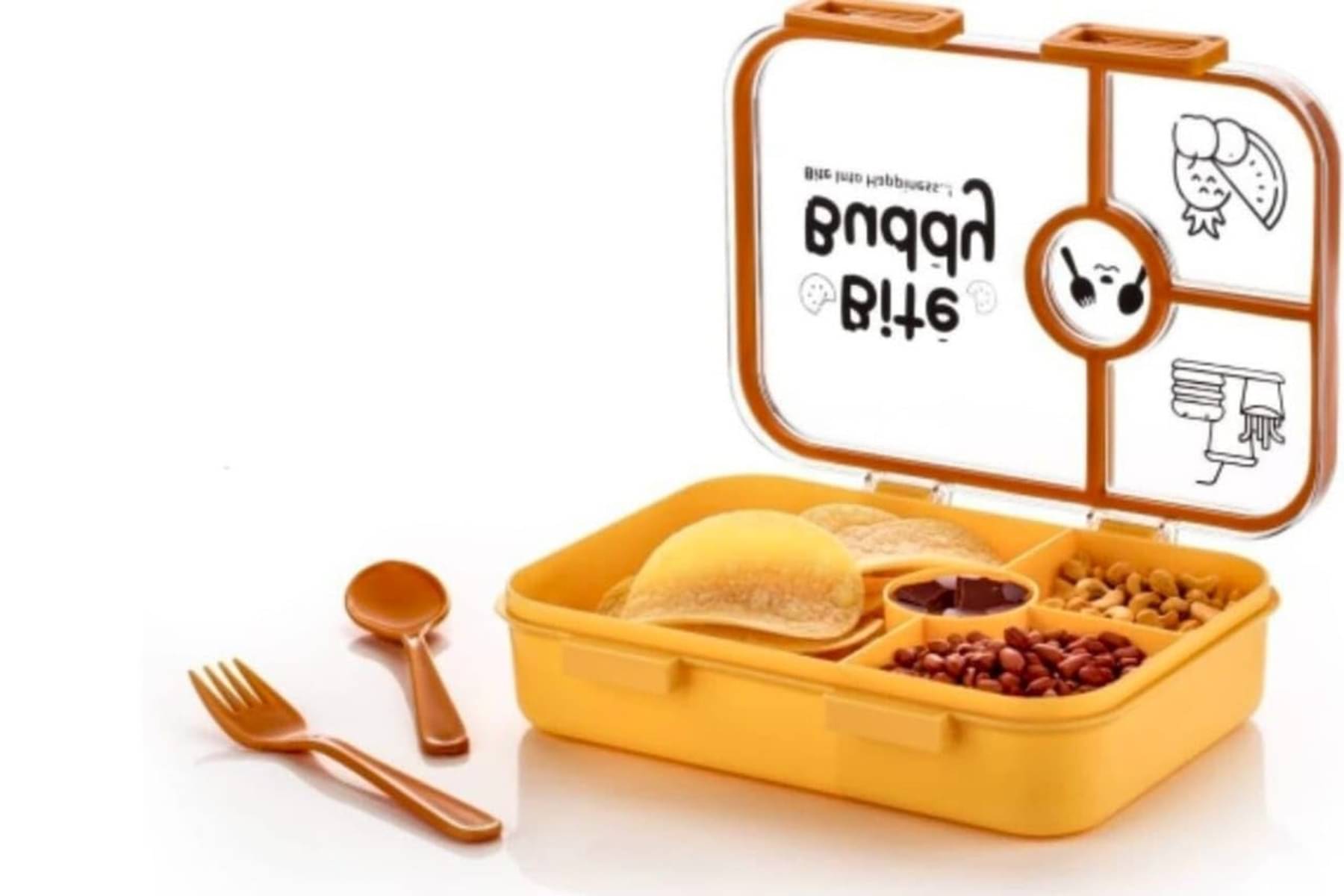     			Analog Kitchenware Kids/College/Office Plastic School Lunch Boxes 1 - Container ( Pack of 1 )