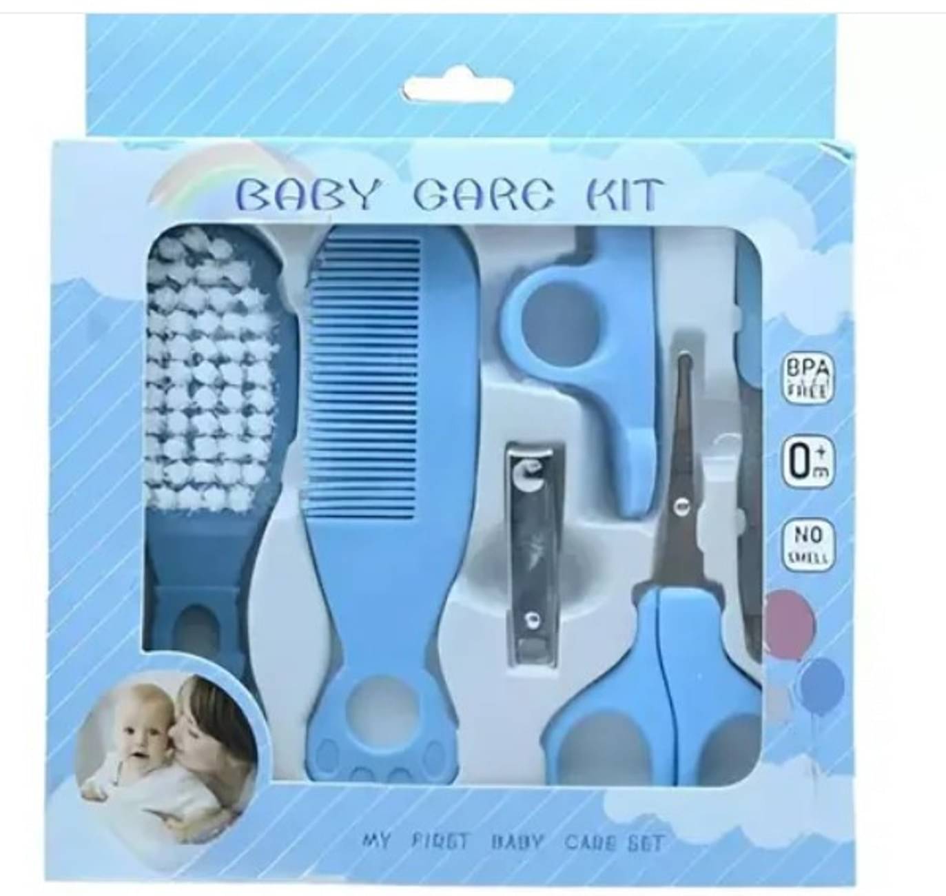     			Baby Grooming Baby Healthcare Kit Newborn Baby Care Accessories Baby Health Care Set Baby Nail Clipper Scissors Hair Comb Brush Nose Cleaner Safety for Toddler Infant Nursing Grooming(Pack of 6 pc)