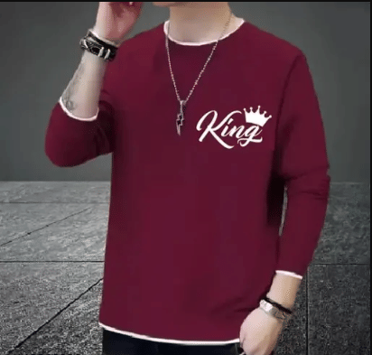 Bhujwaal Men Cotton Blend Relaxed Fit Solid T-Shirt ( Maroon ) Bhujwaal Men Cotton Blend Relaxed Fit Solid T-Shirt ( Maroon )