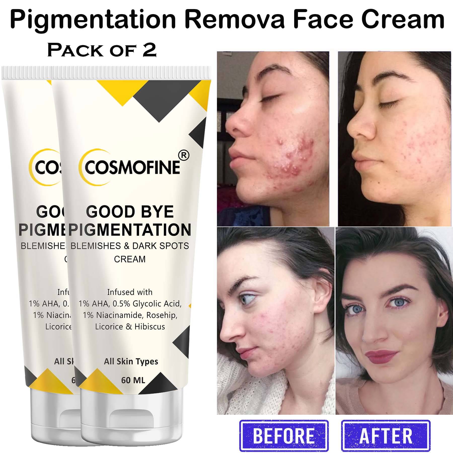     			COSMOFINE Night Cream Combination Skin Kesar (Saffron) ( 120 ml )