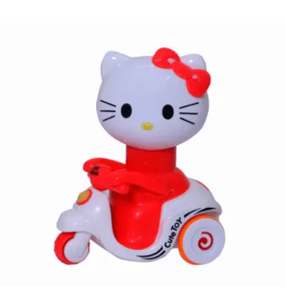     			Colourful Press and Go, Pull Along Friction Toys,Hello Kitty Scooter Riding Best Gift & Funny Toys Set for Kids Baby Boys & Girls