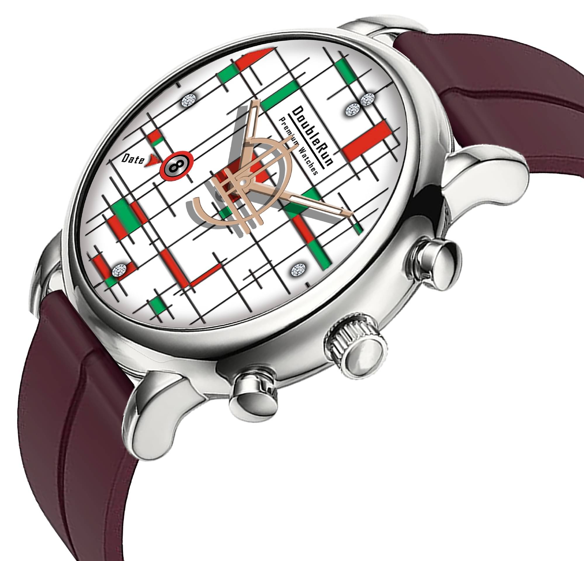     			DoubleRun Brown Silicon Analog Men's Watch