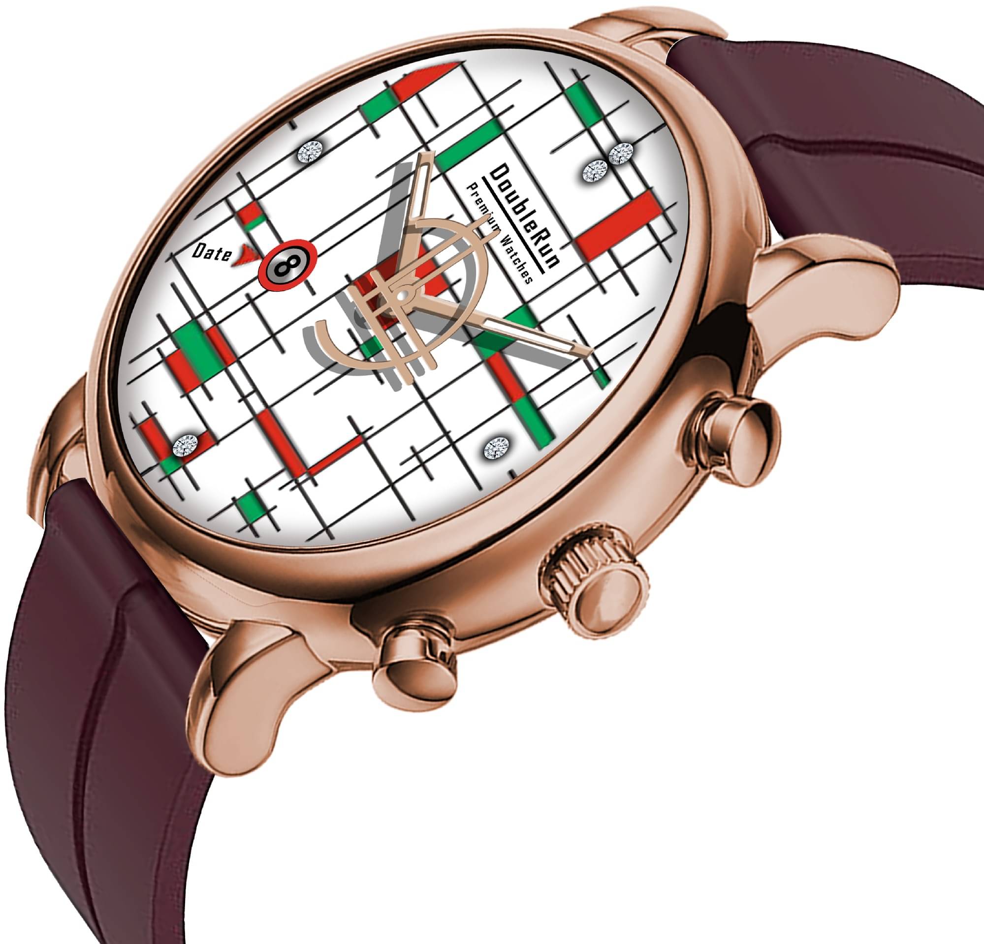     			DoubleRun Brown Silicon Analog Men's Watch