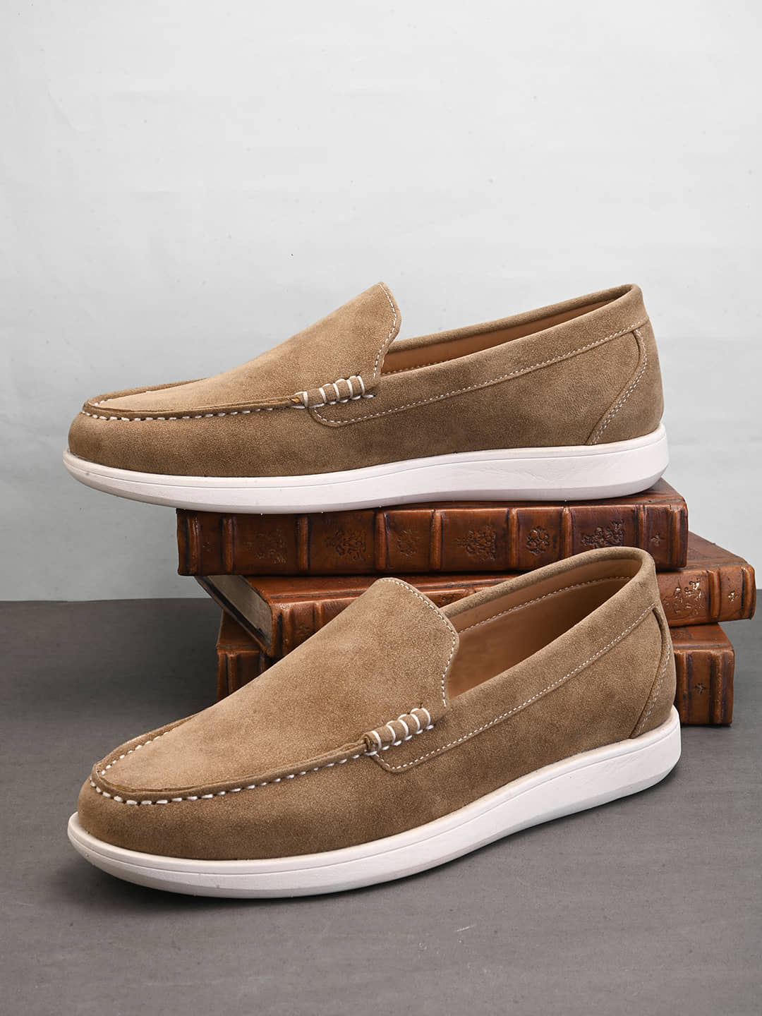 Fentacia Brown Men's Slip on - Formal Shoes | Buy online on ZillyBuy