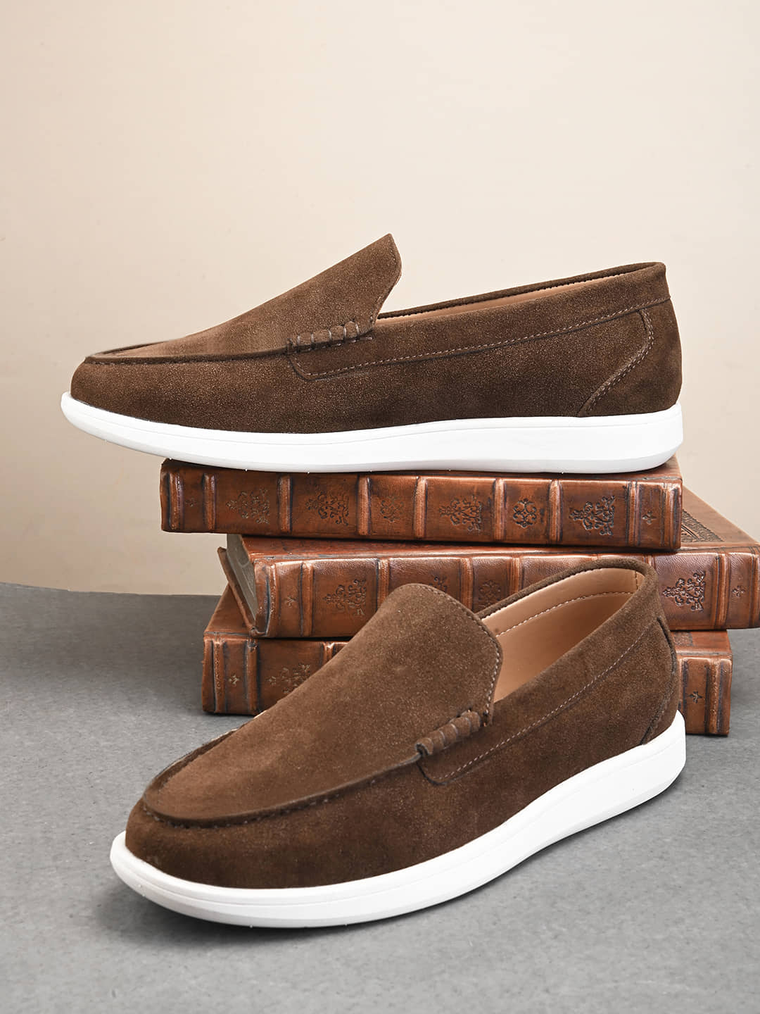 Fentacia Brown Men's Slip on - Formal Shoes | Buy online on ZillyBuy