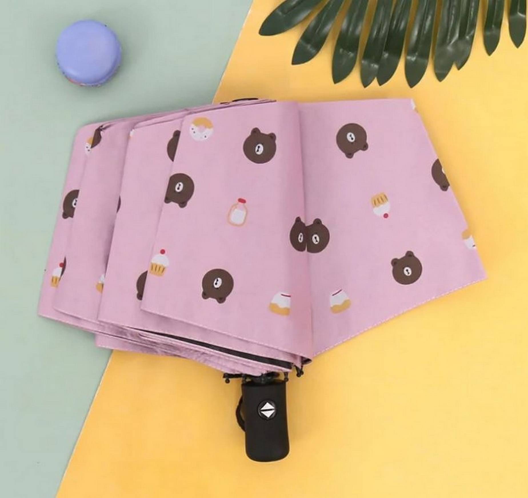     			Infispace Pink 3 Fold Umbrella