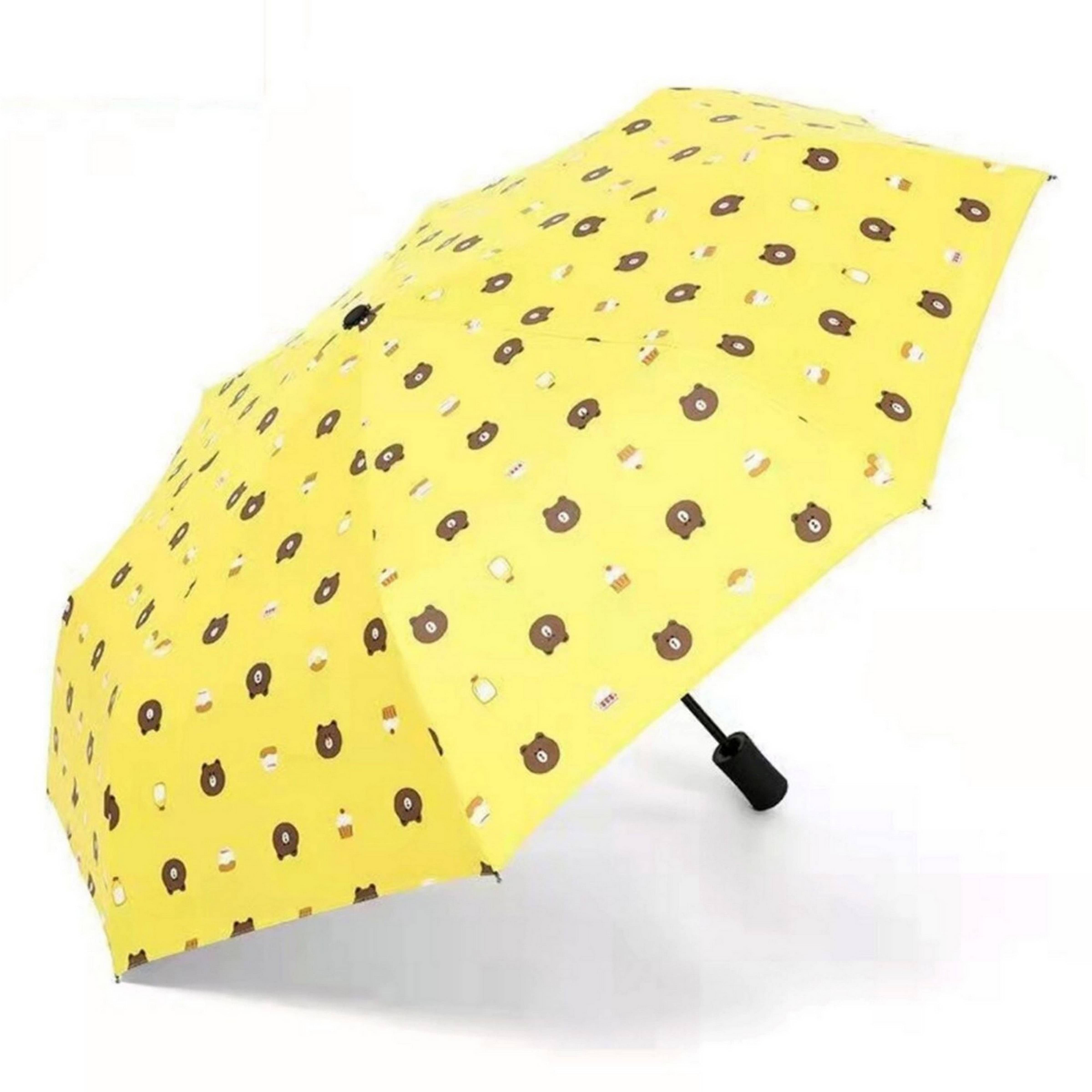     			Infispace Yellow 3 Fold Umbrella