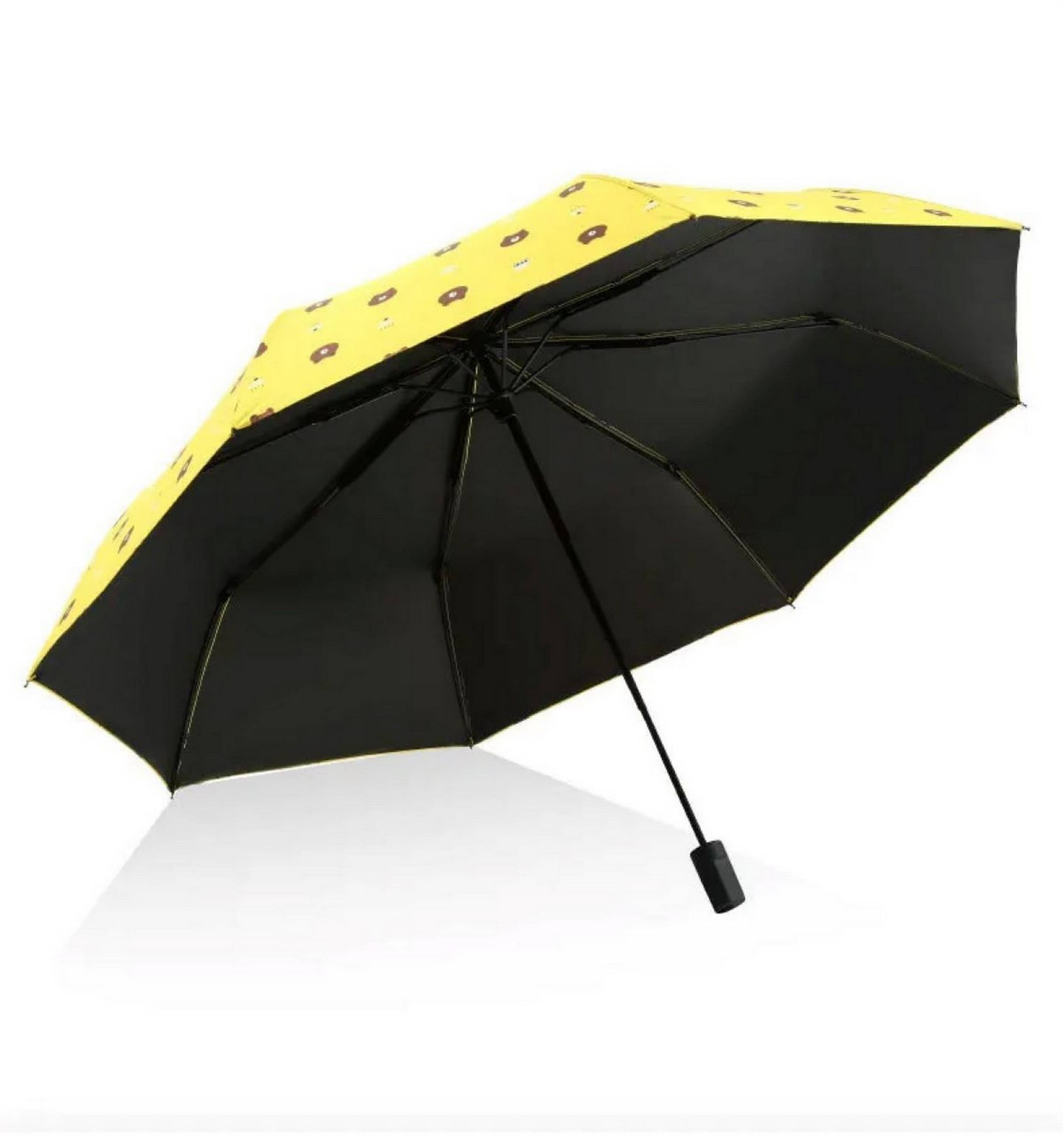     			Infispace Yellow 3 Fold Umbrella