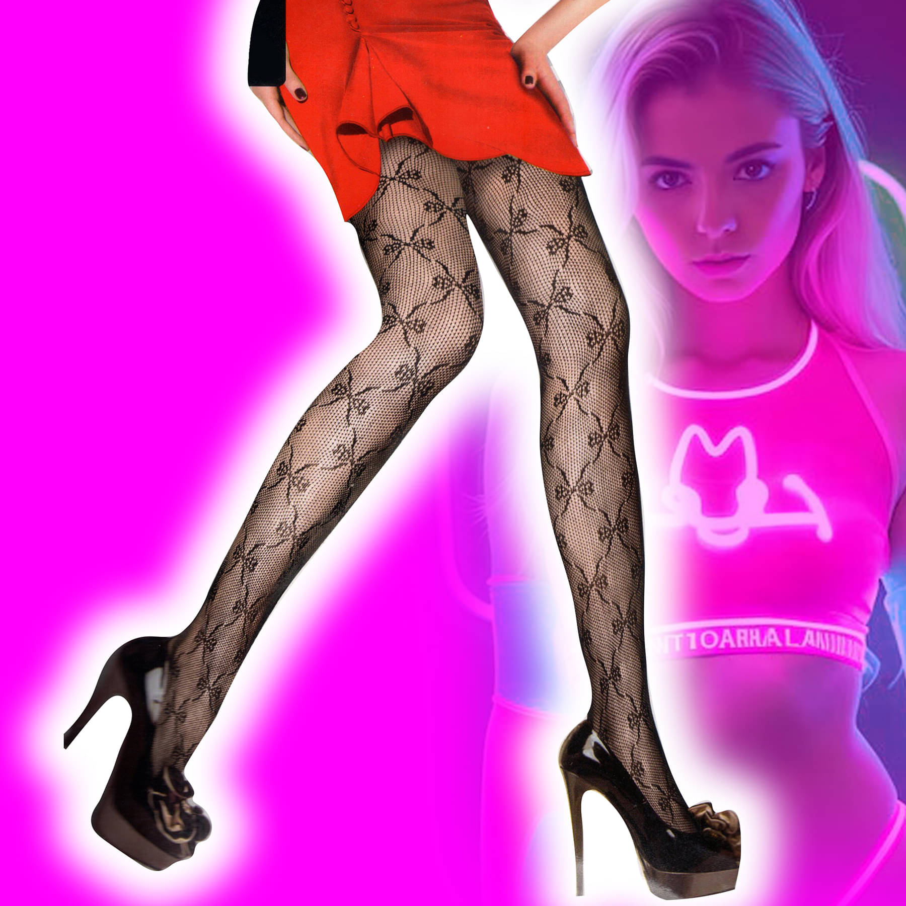     			JMALL Pack of 1 Women's Nylon Full length Stockings ( Black )