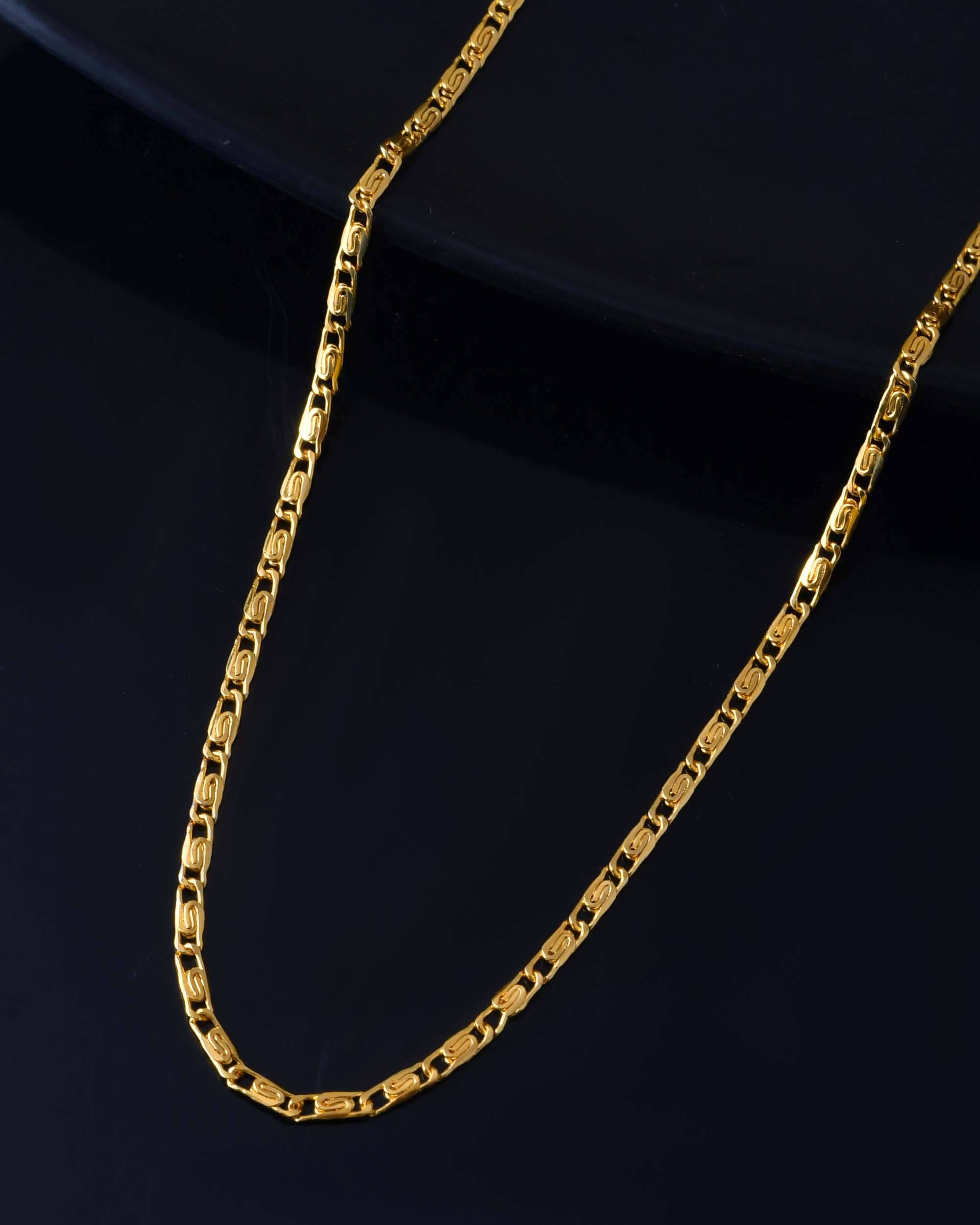     			Jewels Nest Gold Plated Chain ( Set of 1 )