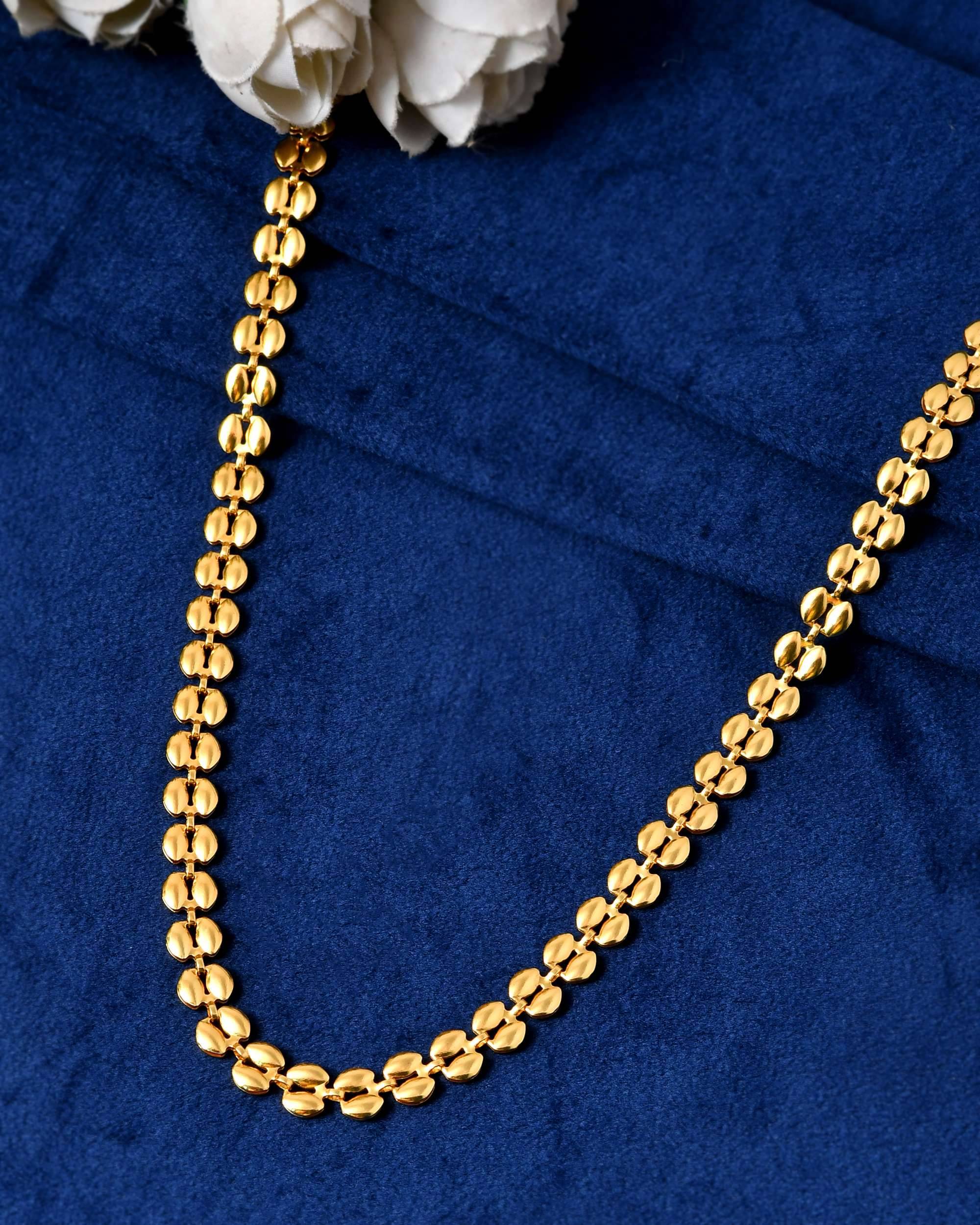 Jewels Nest Gold Plated Chain ( Set of 1 ) Jewels Nest Gold Plated Chain ( Set of 1 )