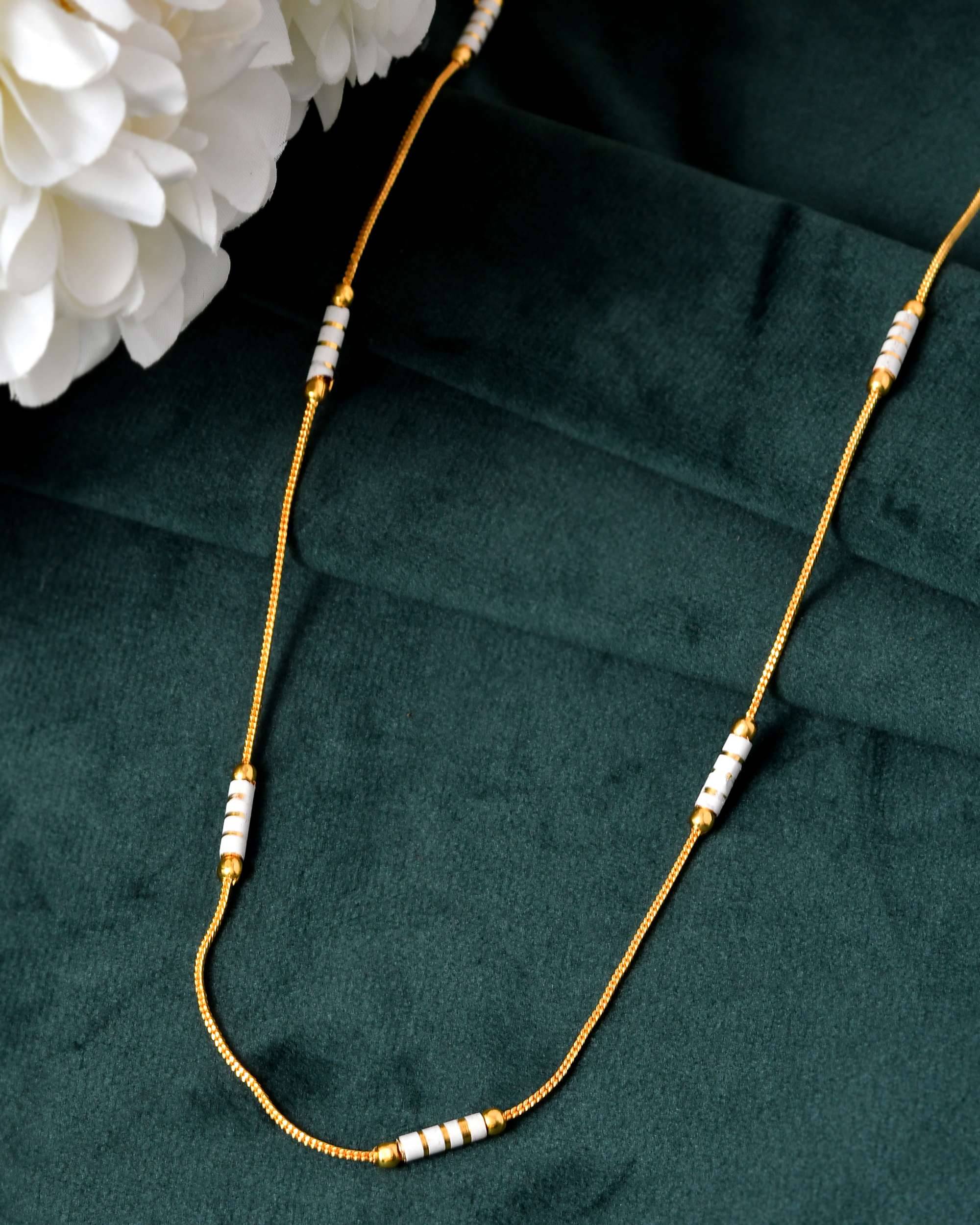     			Jewels Nest Gold Plated Chain ( Set of 1 )