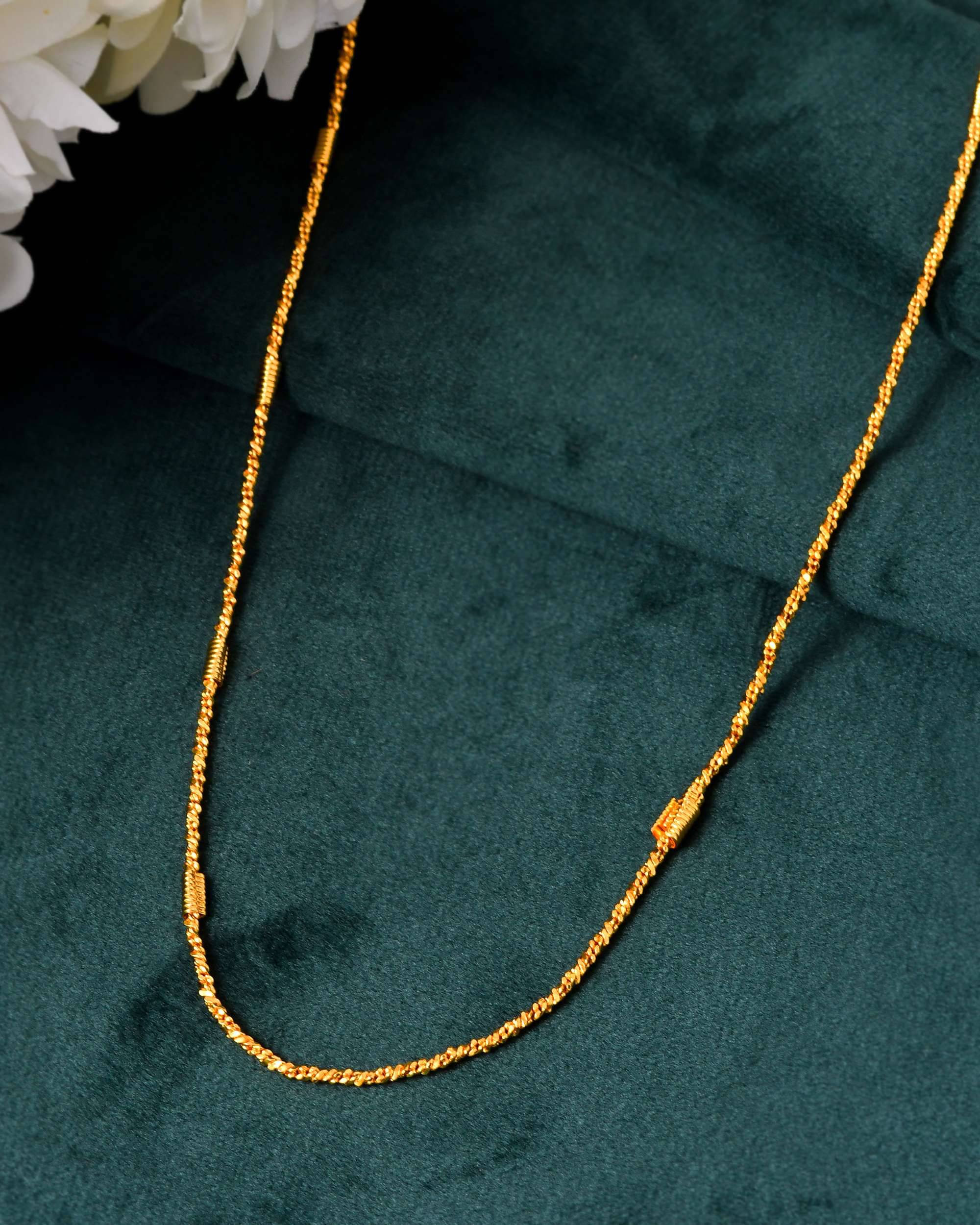     			Jewels Nest Gold Plated Chain ( Set of 1 )