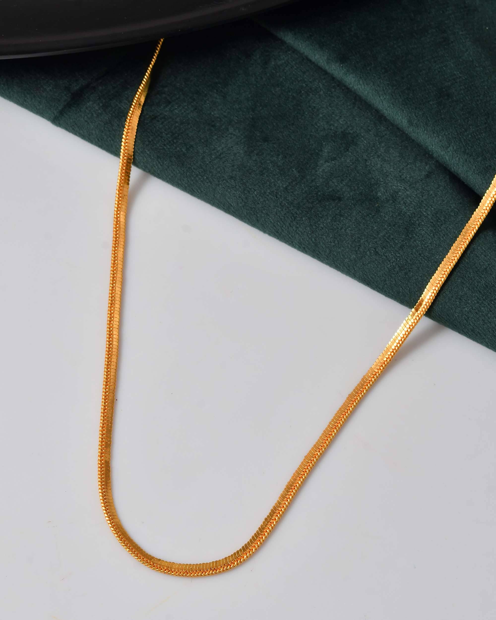     			Jewels Nest Gold Plated Chain ( Set of 1 )