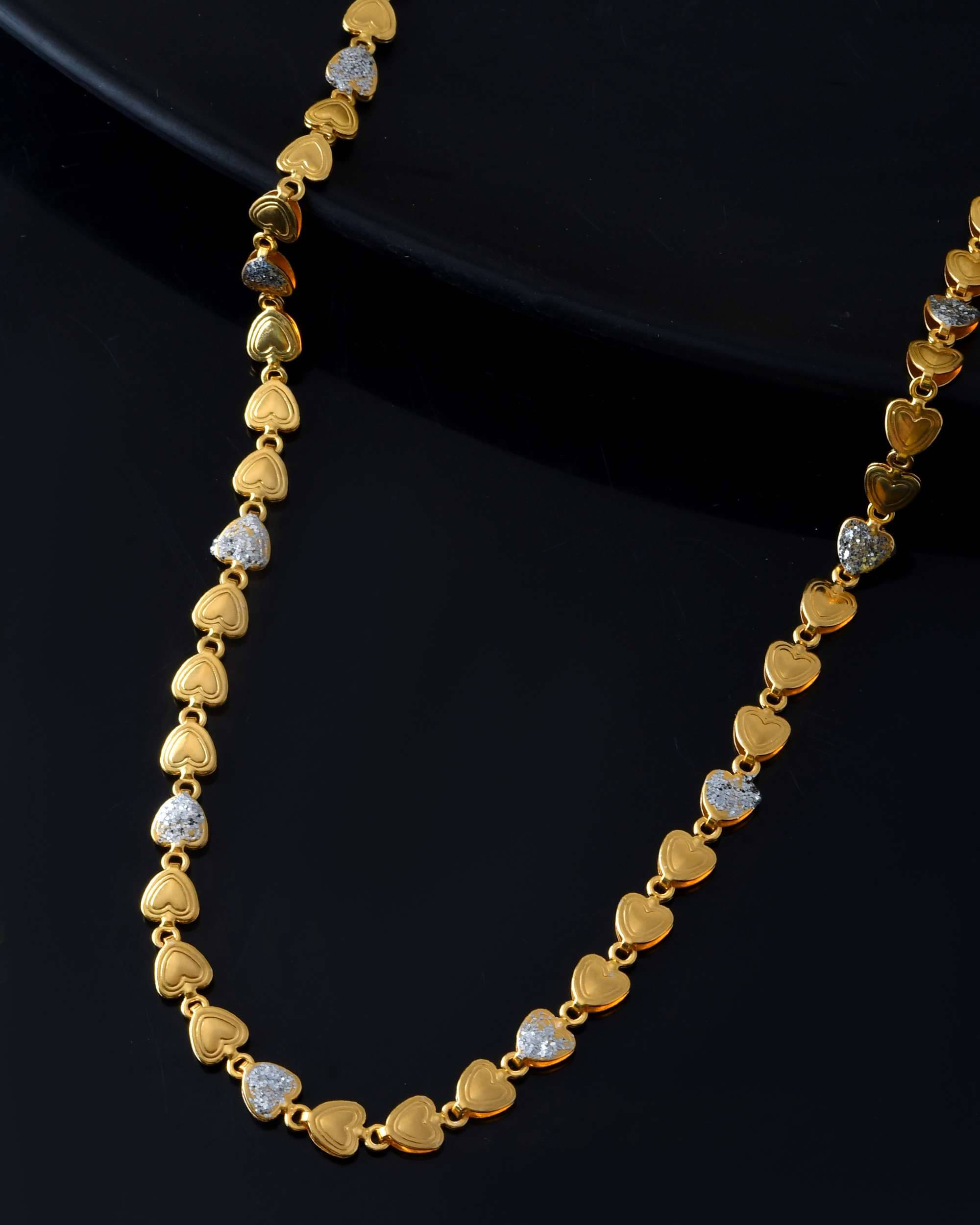     			Jewels Nest Gold Plated Chain ( Set of 1 )