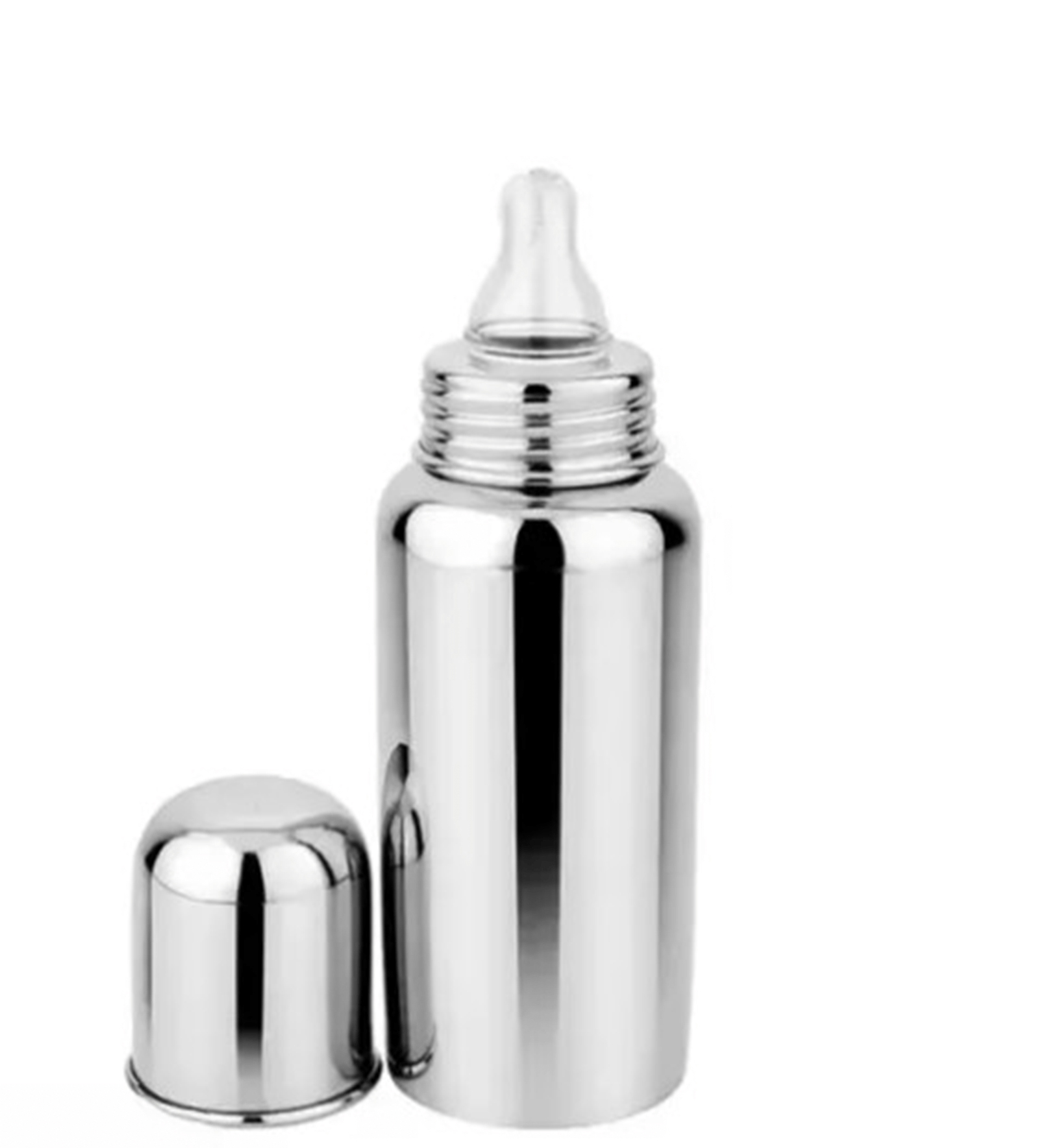 LITTLE CHERISH 240 Silver Feeding Bottle ( Pack of 1 ) LITTLE CHERISH 240 Silver Feeding Bottle ( Pack of 1 )
