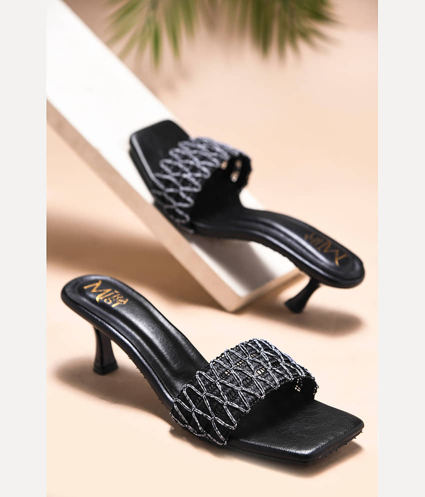 KHADIM Black Women's Sandal Heels