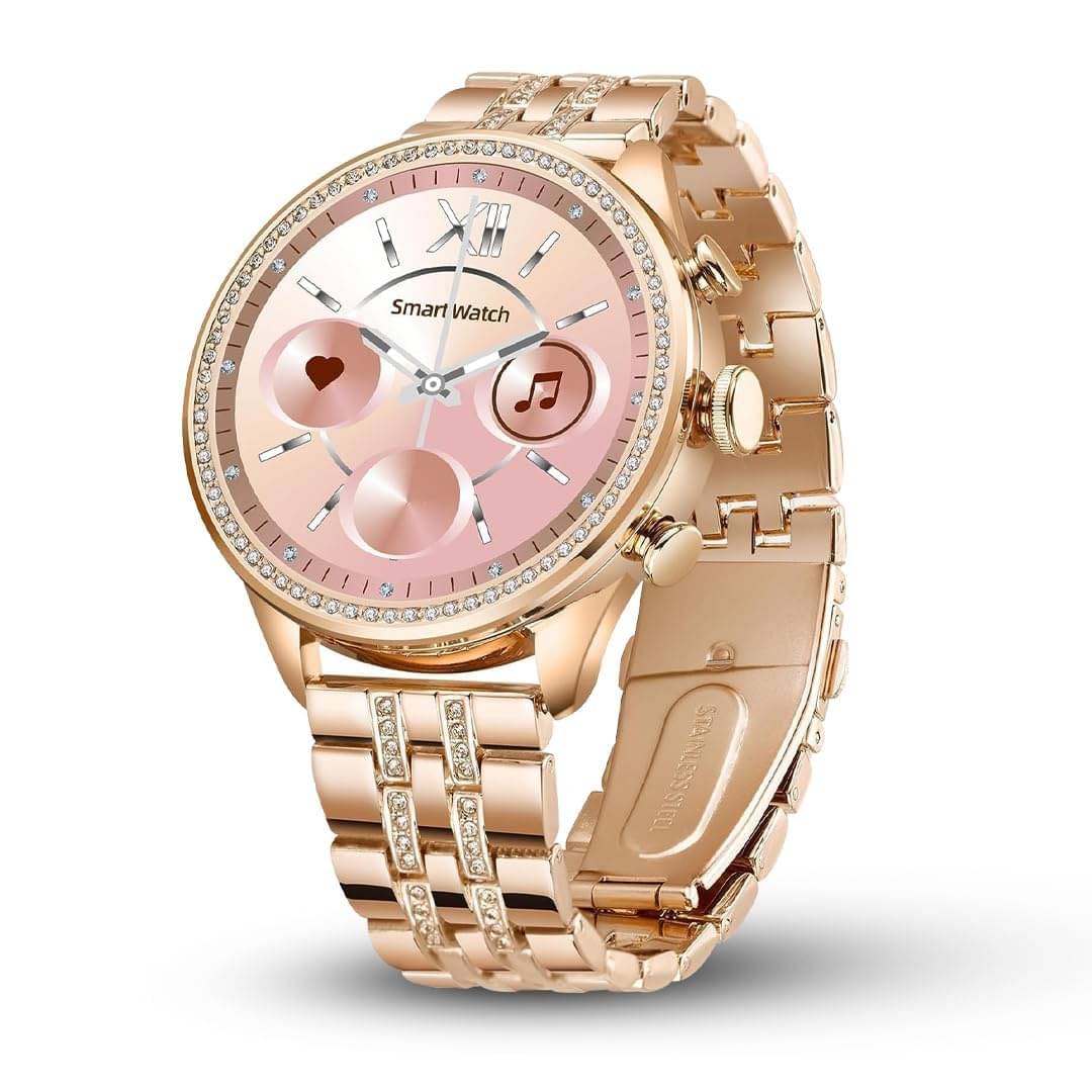 OLIVE OPS Gen-9 Smartwatch with Metal Strap & HD Display, Bluetooth Calling, 100+ Watch Faces, Health Tracker, Sports Modes & IP67 Waterproof (Rose Gold) OLIVE OPS Gen-9 Smartwatch with Metal Strap & HD Display, Bluetooth Calling, 100+ Watch Faces, Health Tracker, Sports Modes & IP67 Waterproof (Rose Gold)