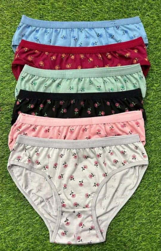 PIYURZ Pack of 6 Poly Cotton Hipster For Women ( Multi Color )