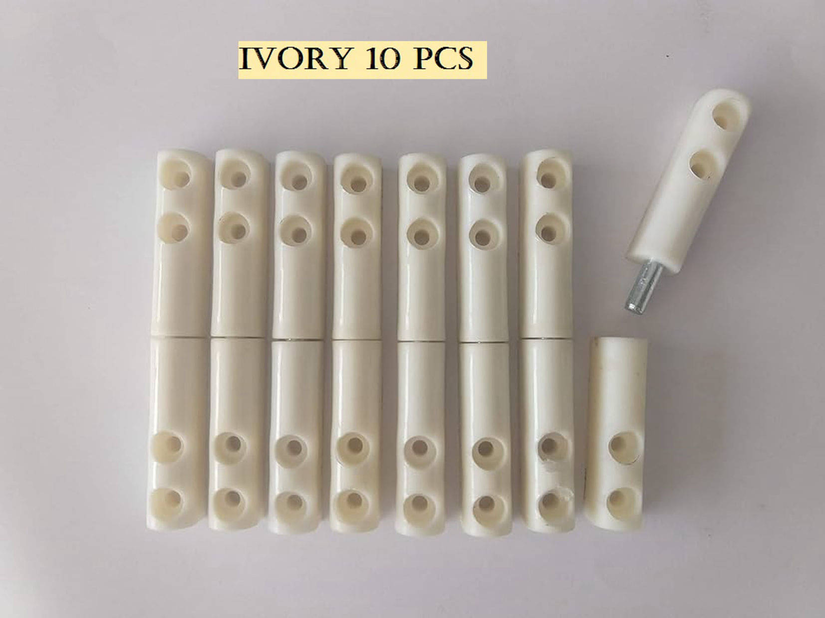 Plastic Hinges for Mosquito Net Window,Colour-Ivory (10 Pcs) Plastic Hinges for Mosquito Net Window,Colour-Ivory (10 Pcs)