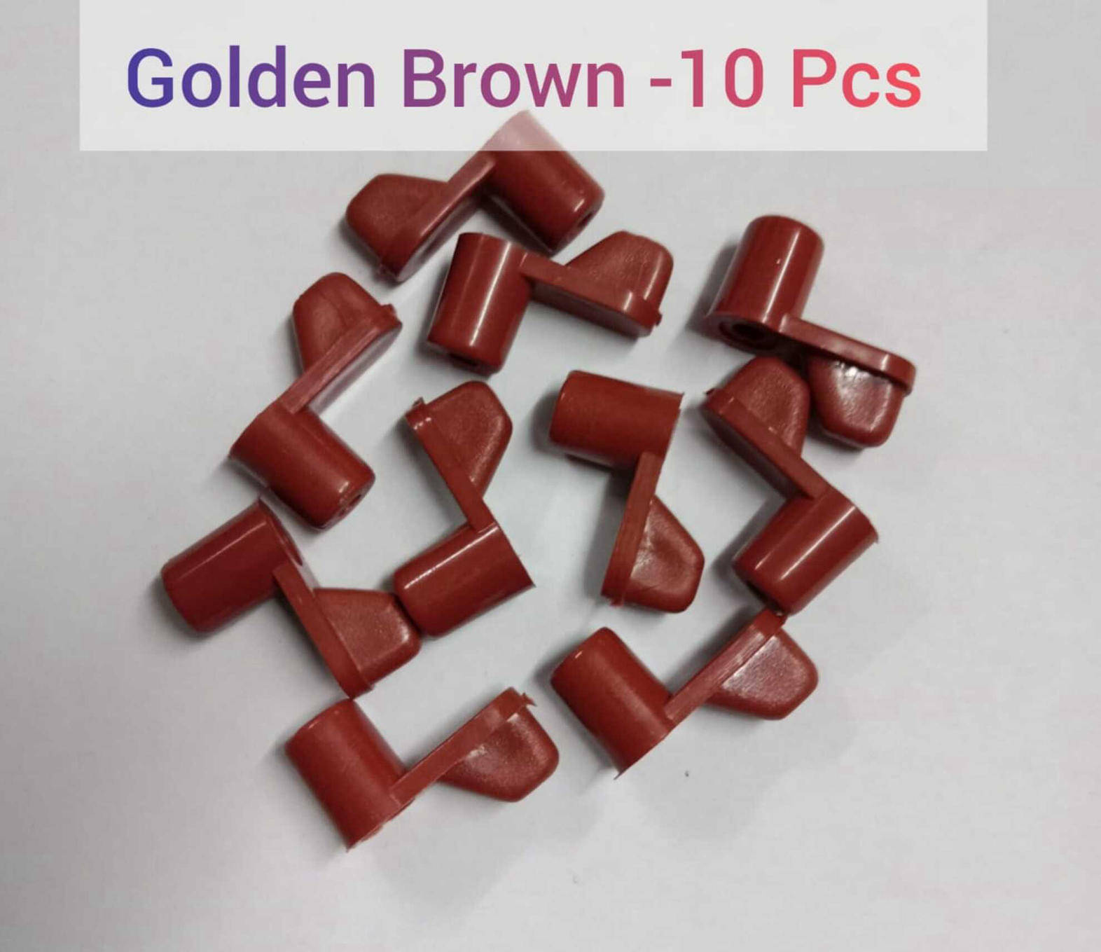 Plastic Stoppers for Mosquito Net Window,Colour-Golden Brown (10 Pcs) Plastic Stoppers for Mosquito Net Window,Colour-Golden Brown (10 Pcs)