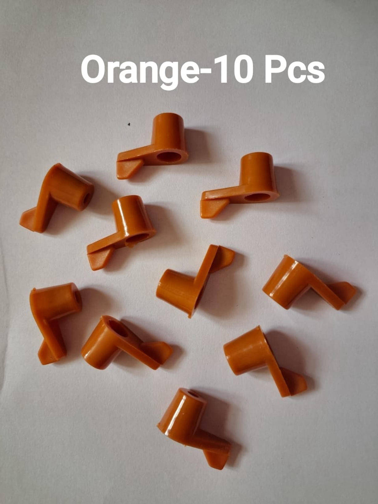     			Plastic Stoppers for Mosquito Net Window,Colour-Orange (10 Pcs)