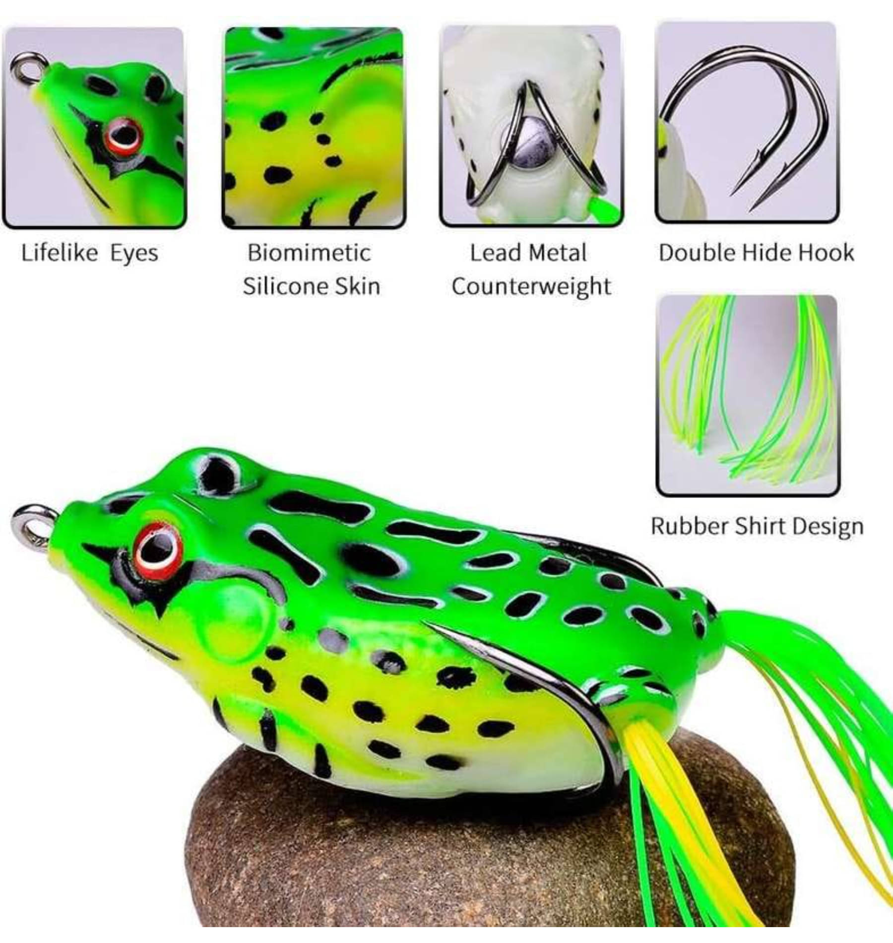 QitmirMKT Fishing Lures Bait Frog QitmirMKT Fishing Lures Bait Frog