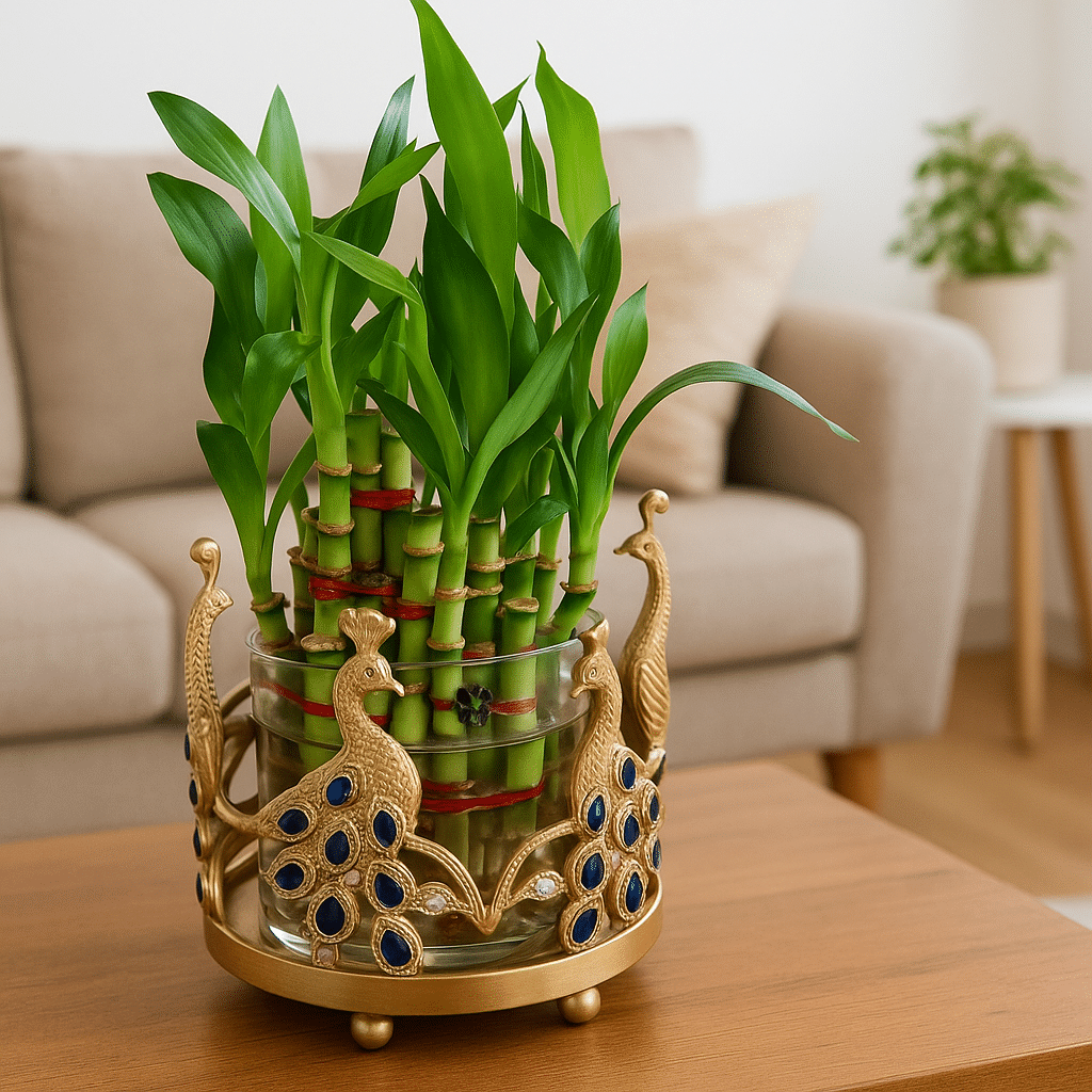     			R.R.V. International Indoor Bamboo Plant ( Pack of 1 )